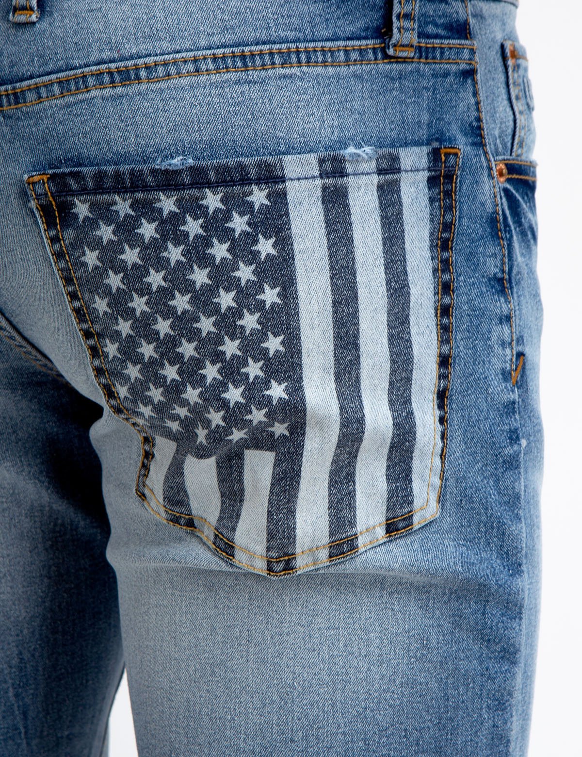 STRETCH SLIM FLAG JEANS - Image 5
