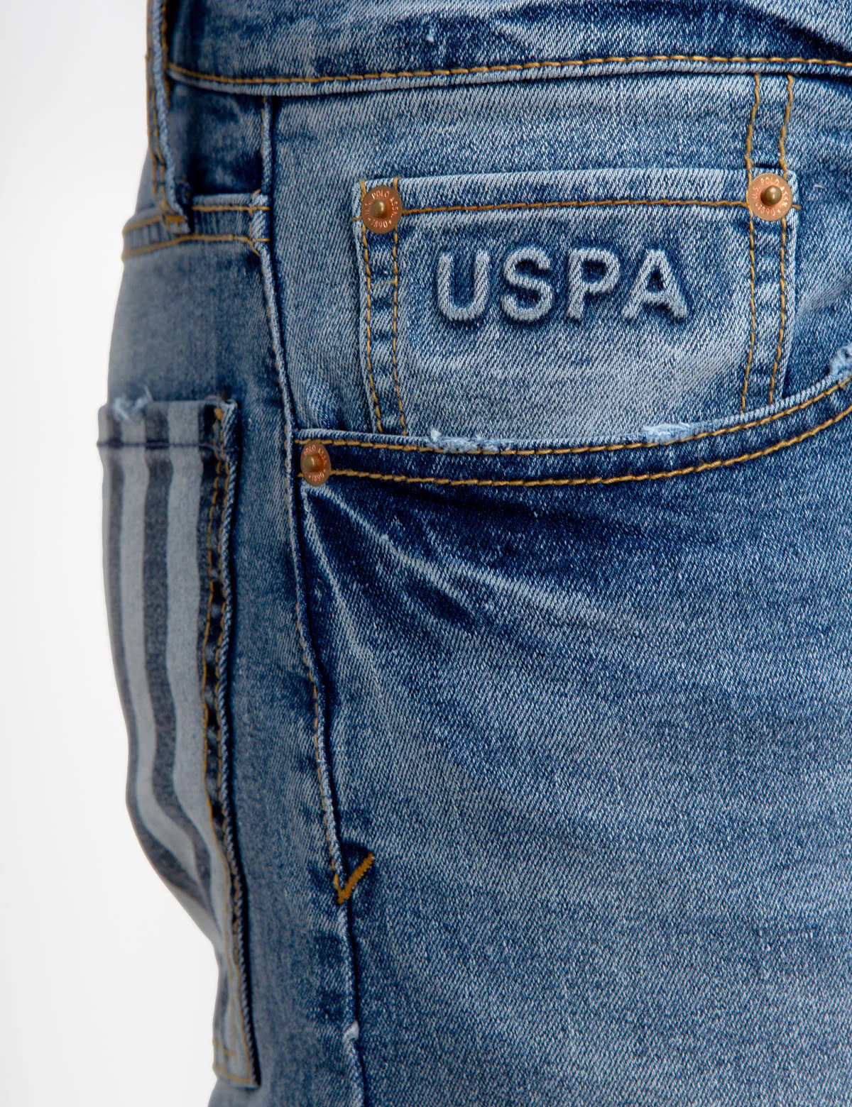 STRETCH SLIM FLAG JEANS - Image 9
