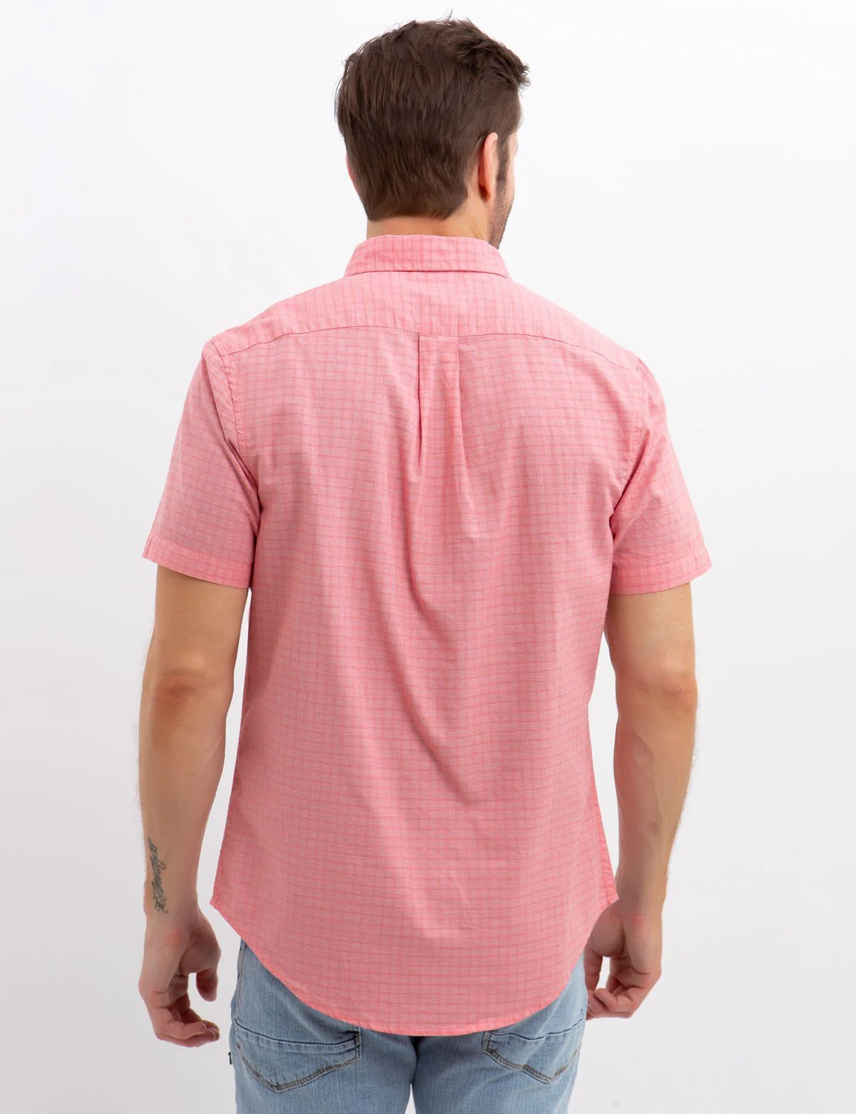 STRETCH SLIM PLAID SHIRT - Image 7