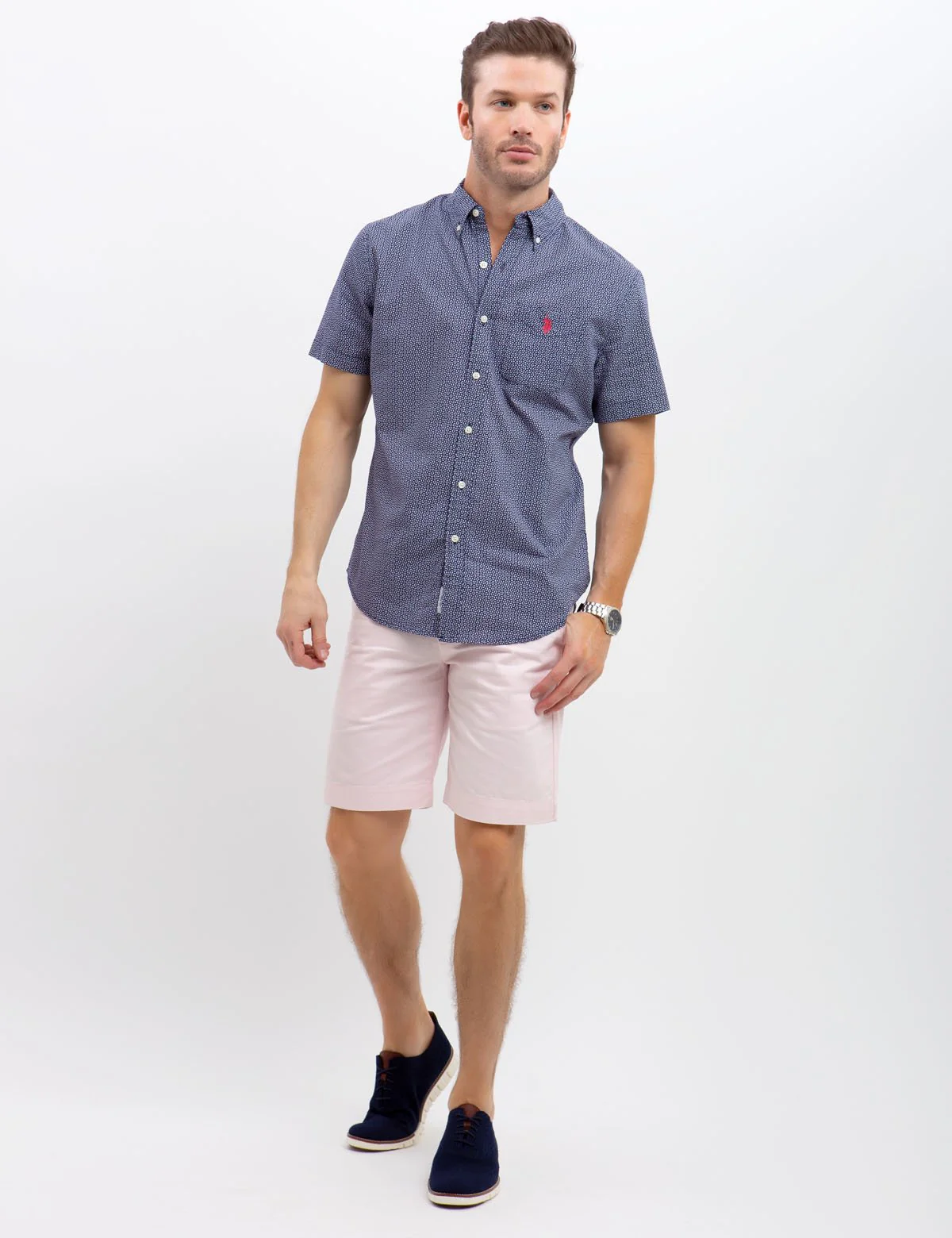 CLASSIC FIT PRINT ON SLUB POPLIN SHIRT - Image 6