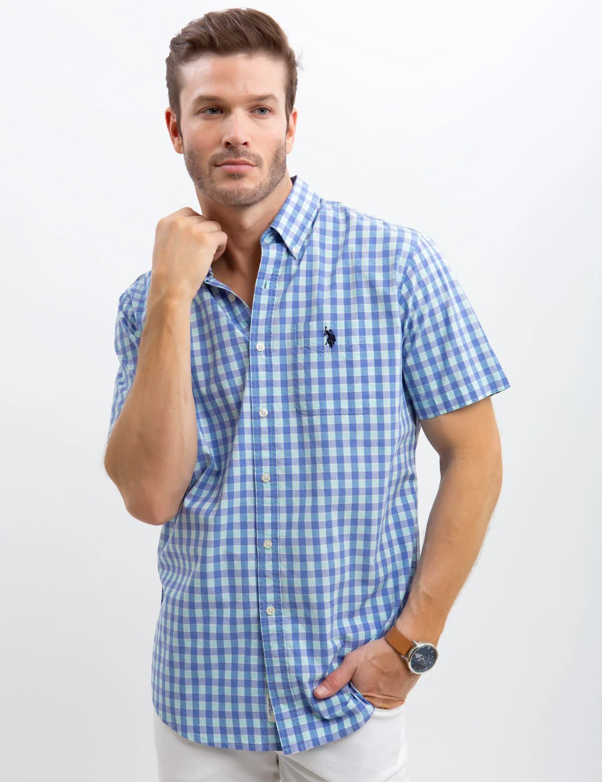 STRETCH SLIM POPLIN SHIRT - Image 6