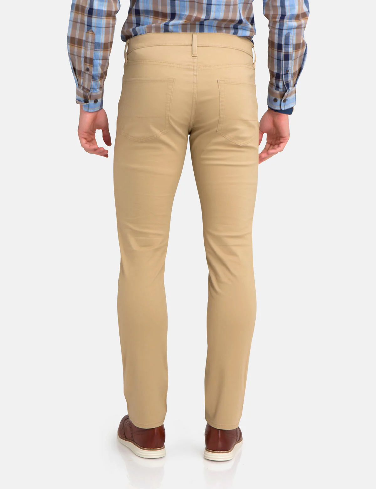 STRETCH SLIM SATEEN PANTS - Image 6
