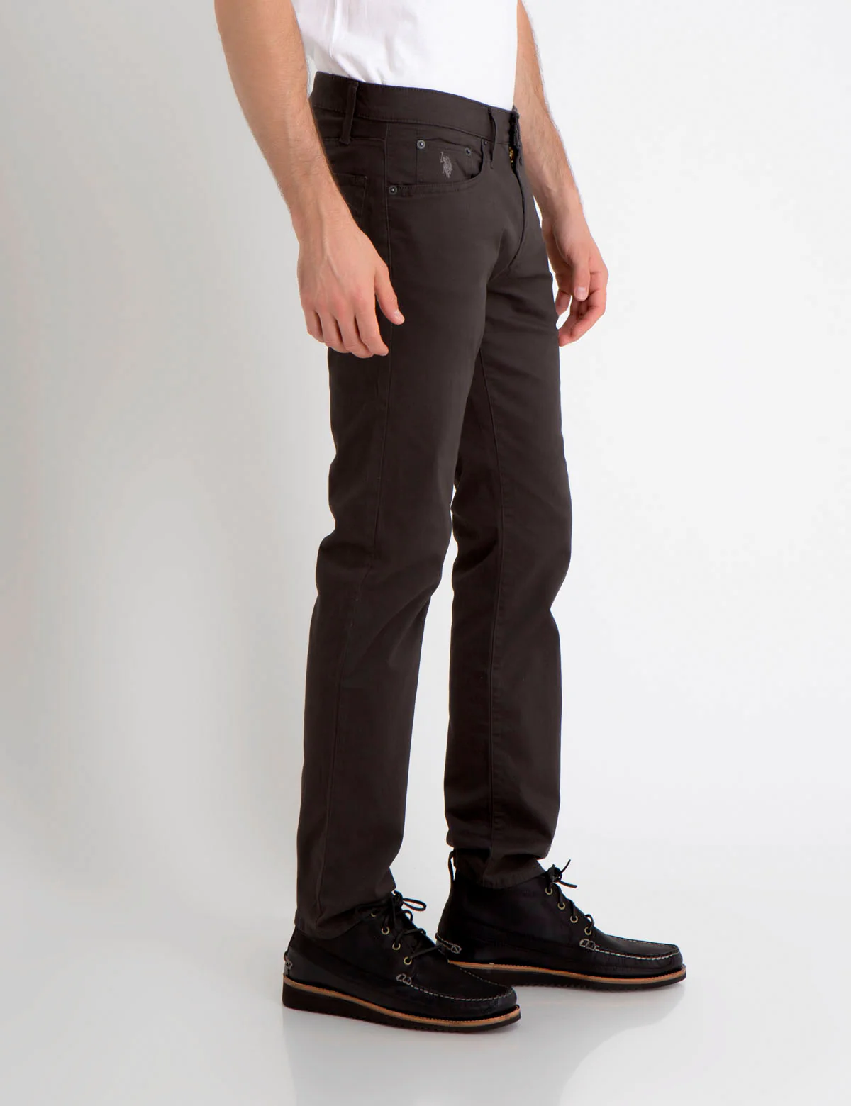 STRETCH SLIM SATEEN PANTS - Image 8