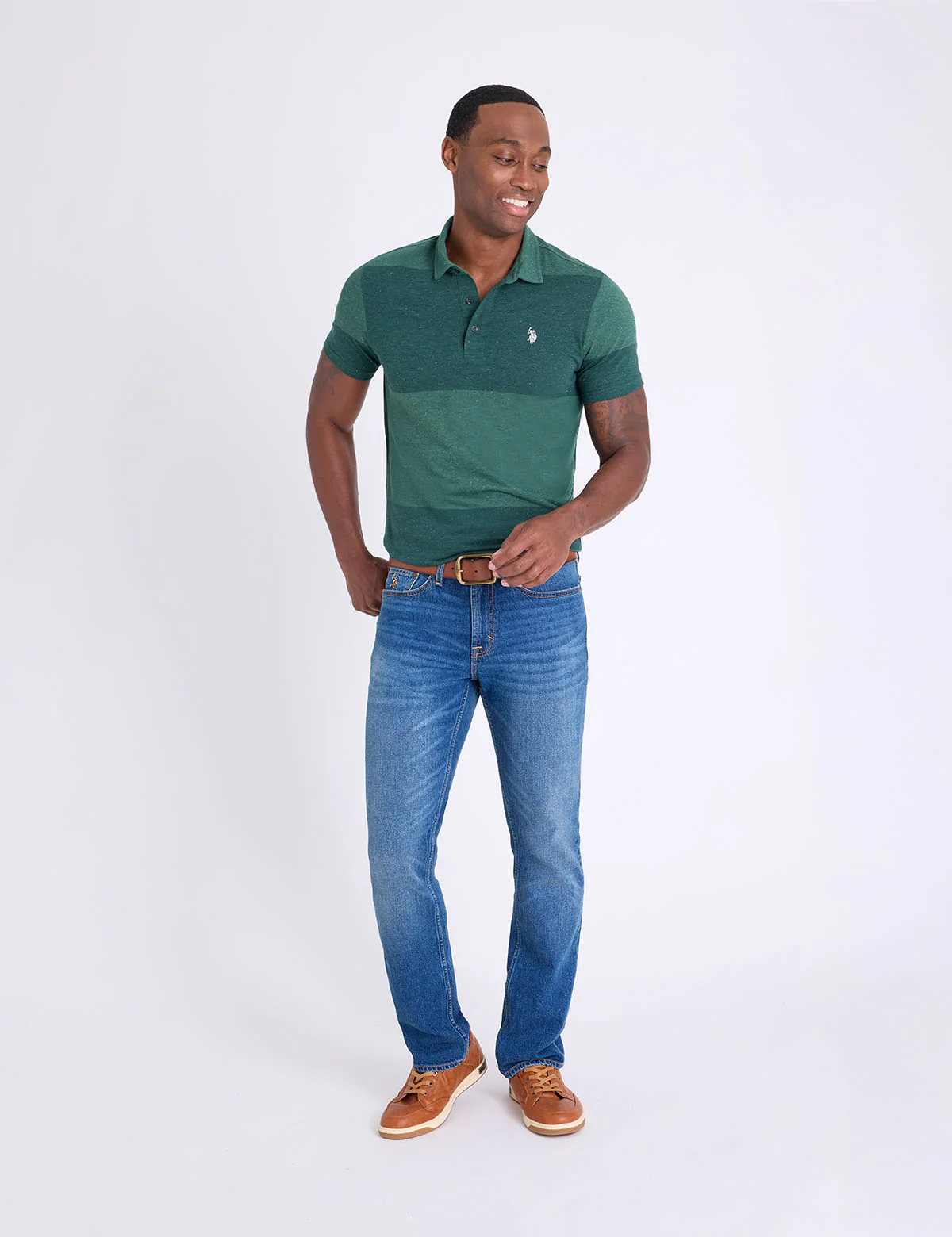 STRETCH SLIM STRAIGHT 5 POCKET JEAN - Image 2
