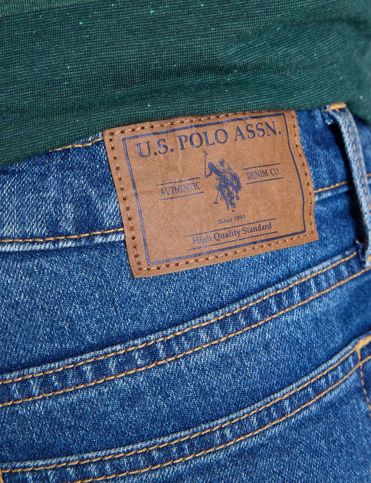 STRETCH SLIM STRAIGHT 5 POCKET JEAN - Image 6