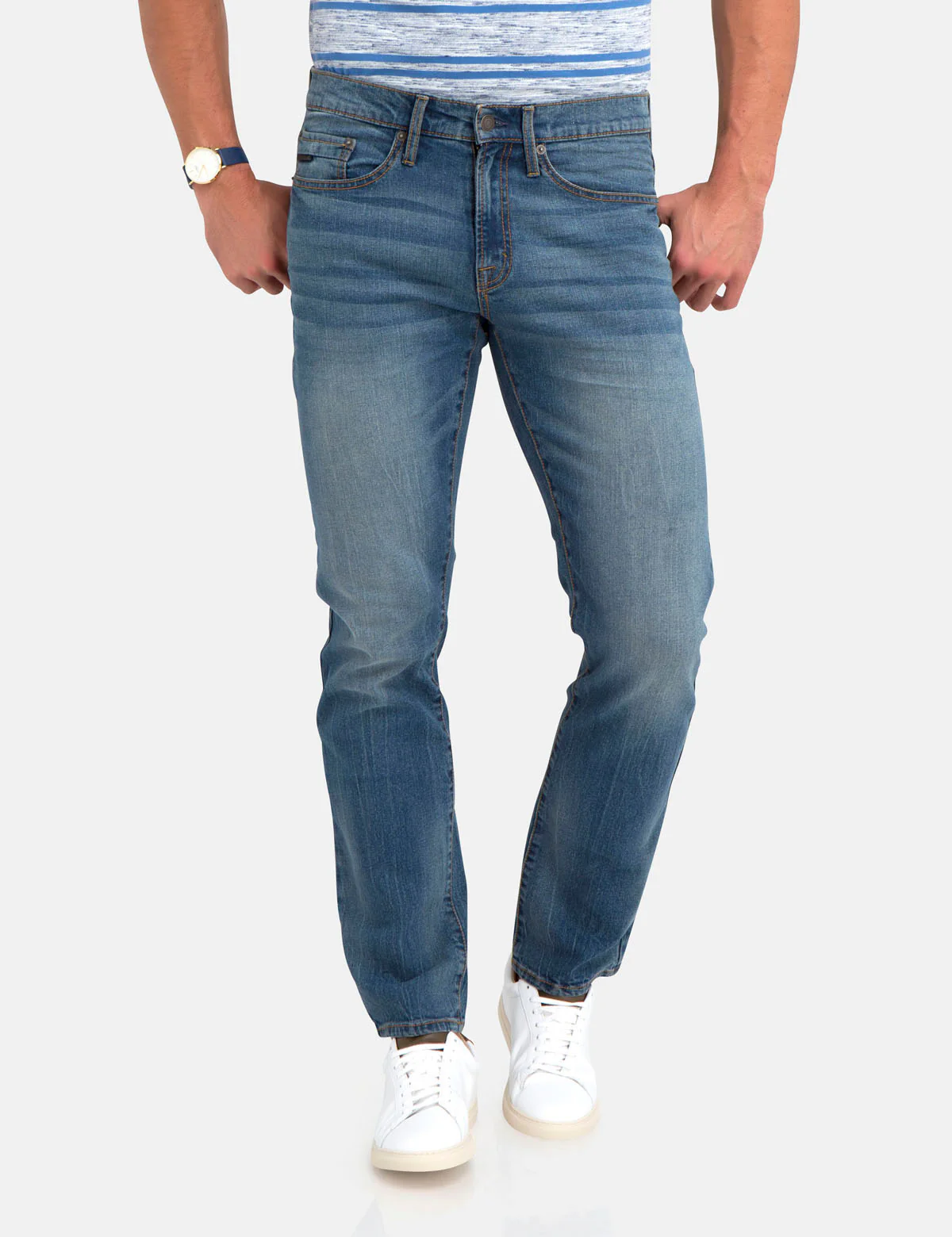 STRETCH SLIM STRAIGHT JEANS - Image 4