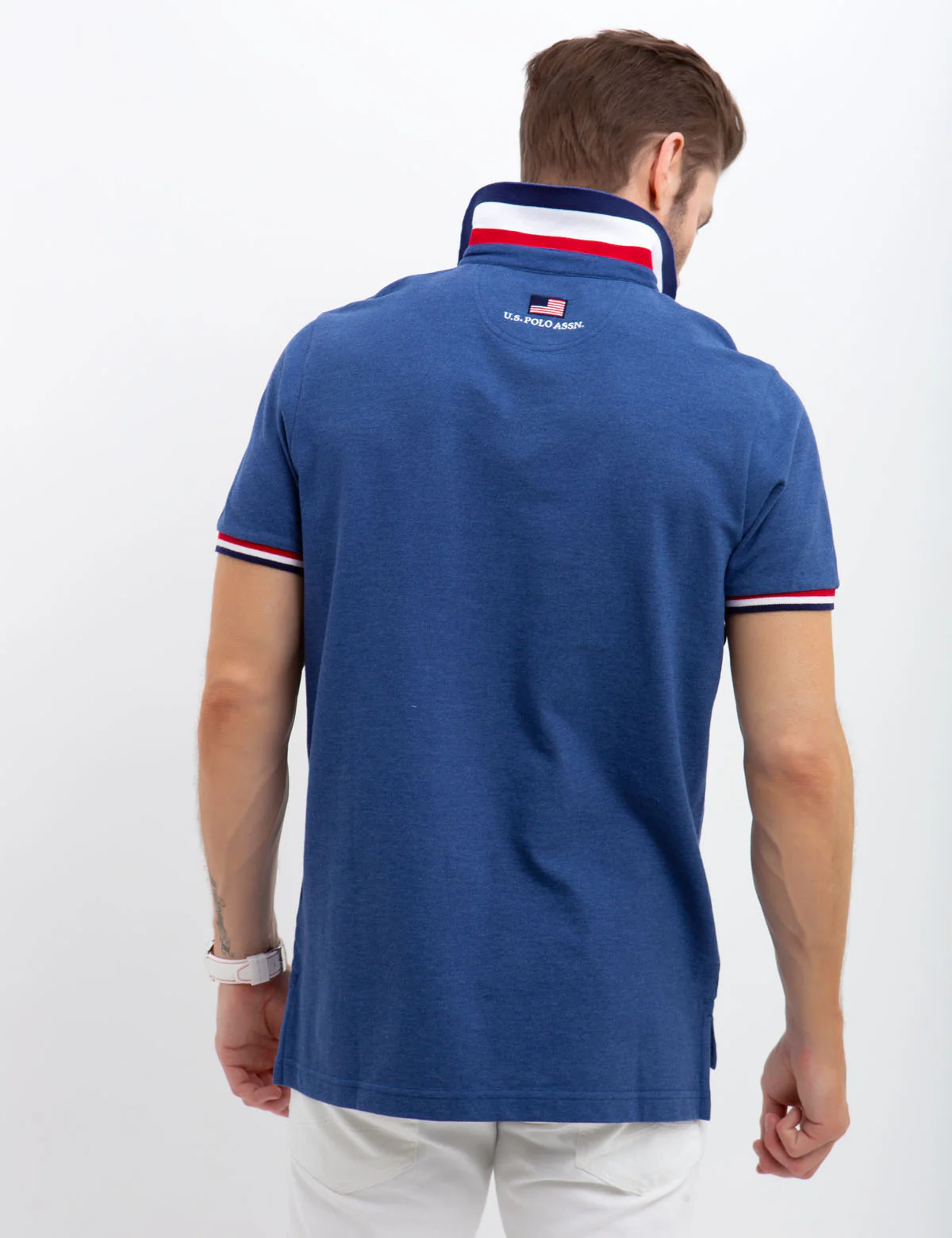 STRETCH SLIM TIPPED POLO SHIRT - Image 10