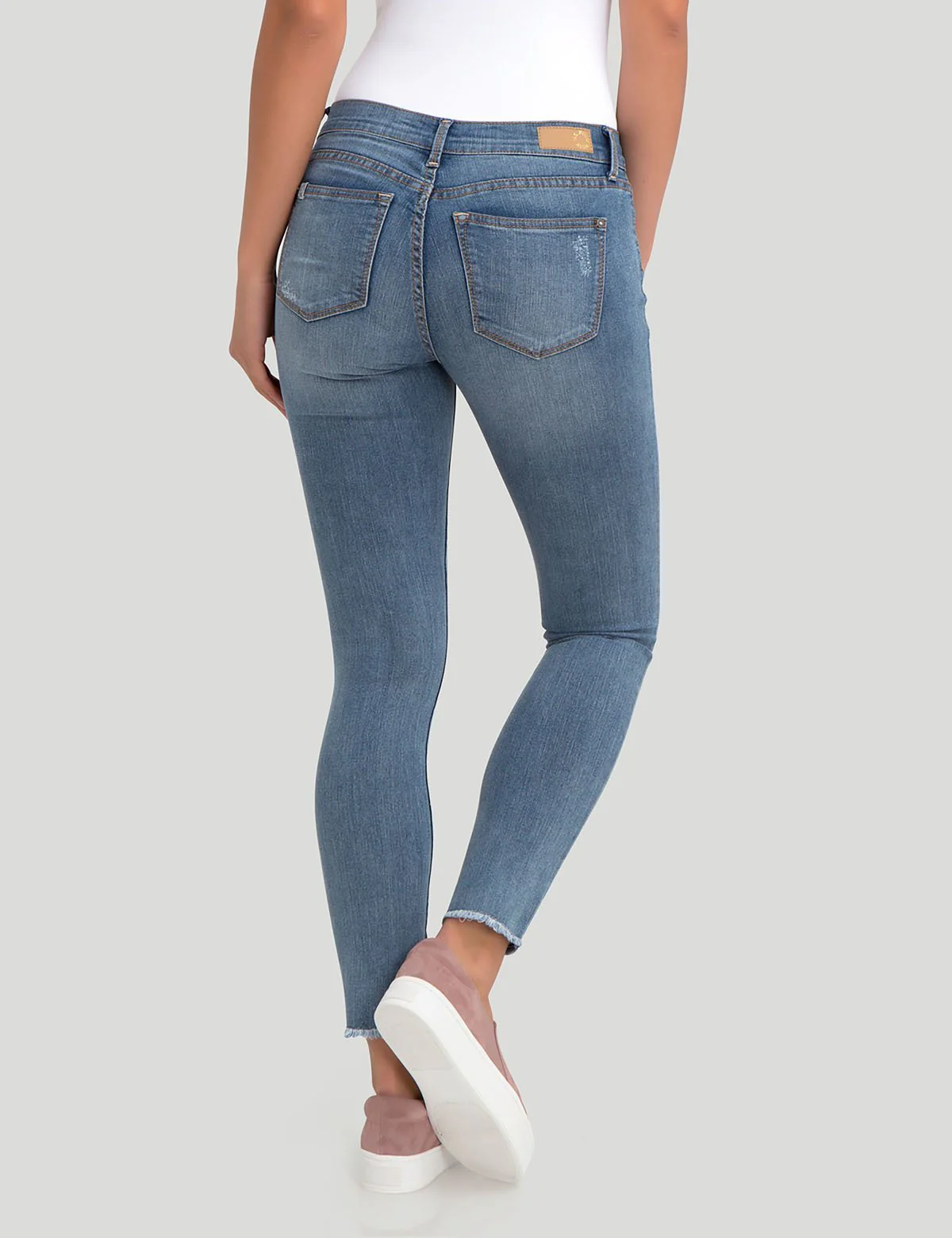 STRETCH SUPER SKINNY DESTRUCTION BLING JEAN - Image 3