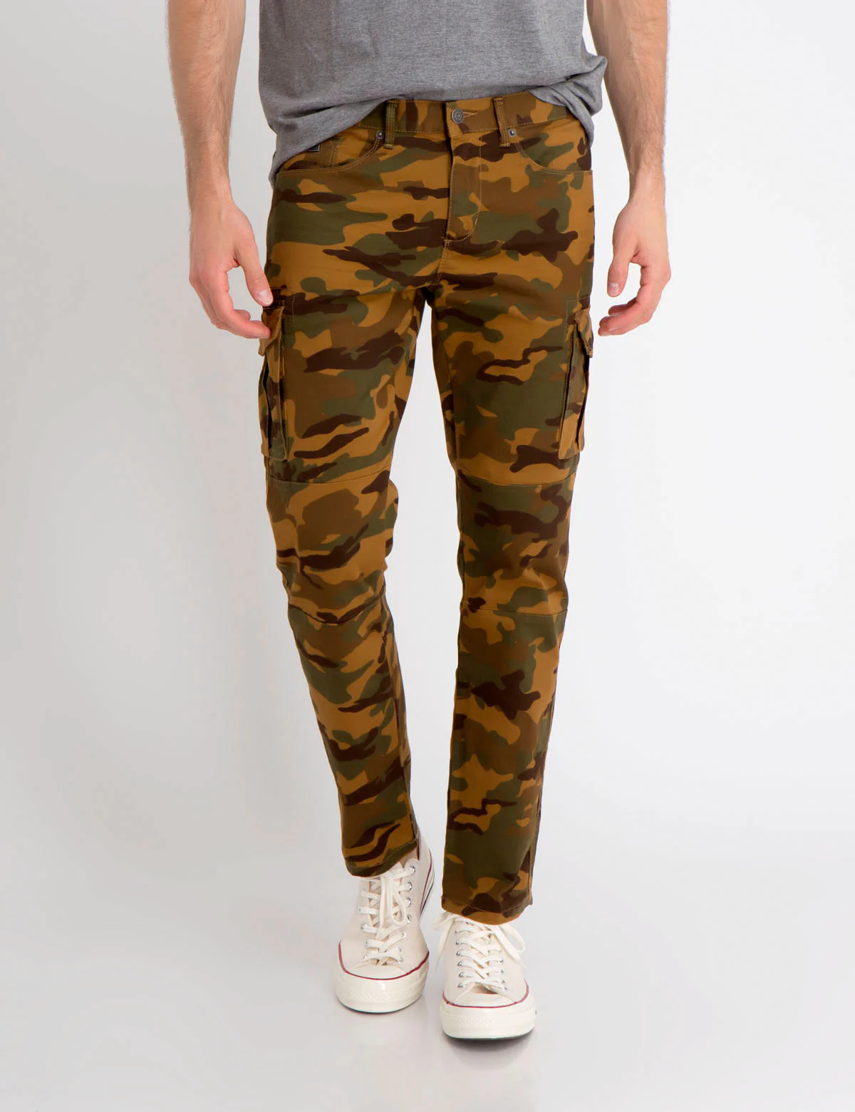 STRETCH TWILL CARGO PANTS