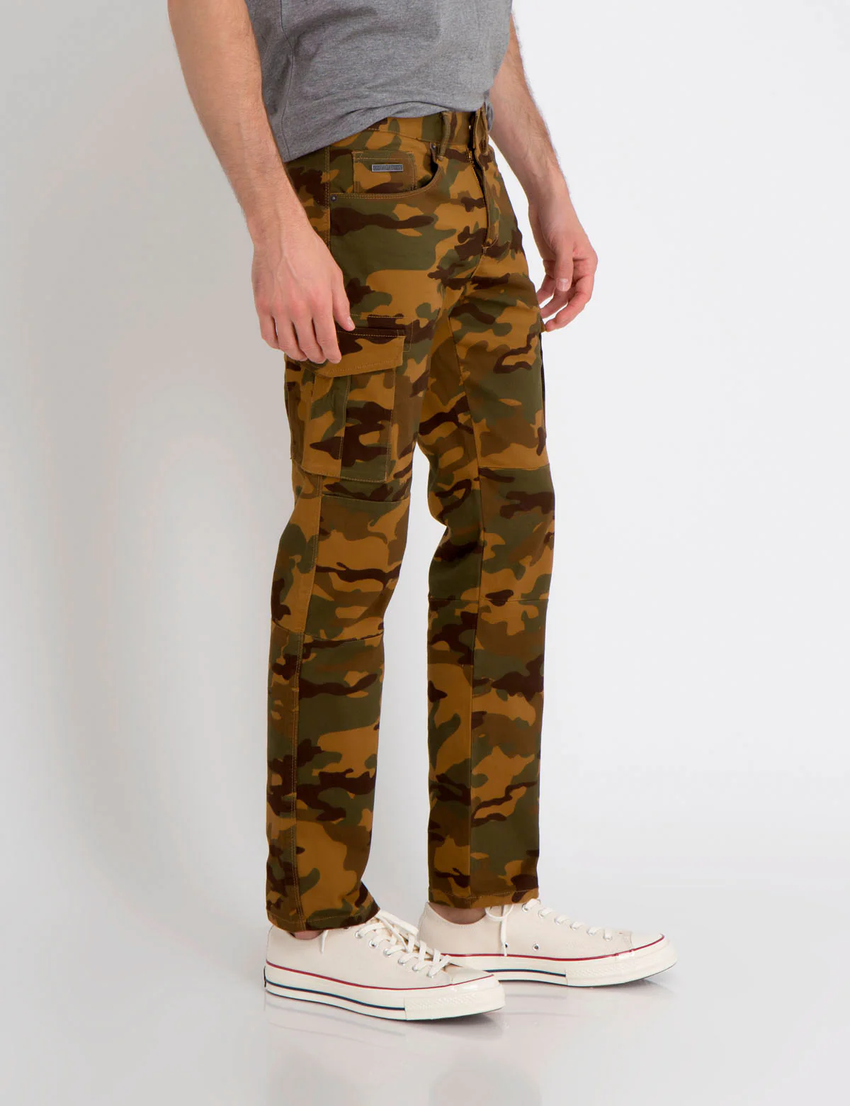 STRETCH TWILL CARGO PANTS - Image 2
