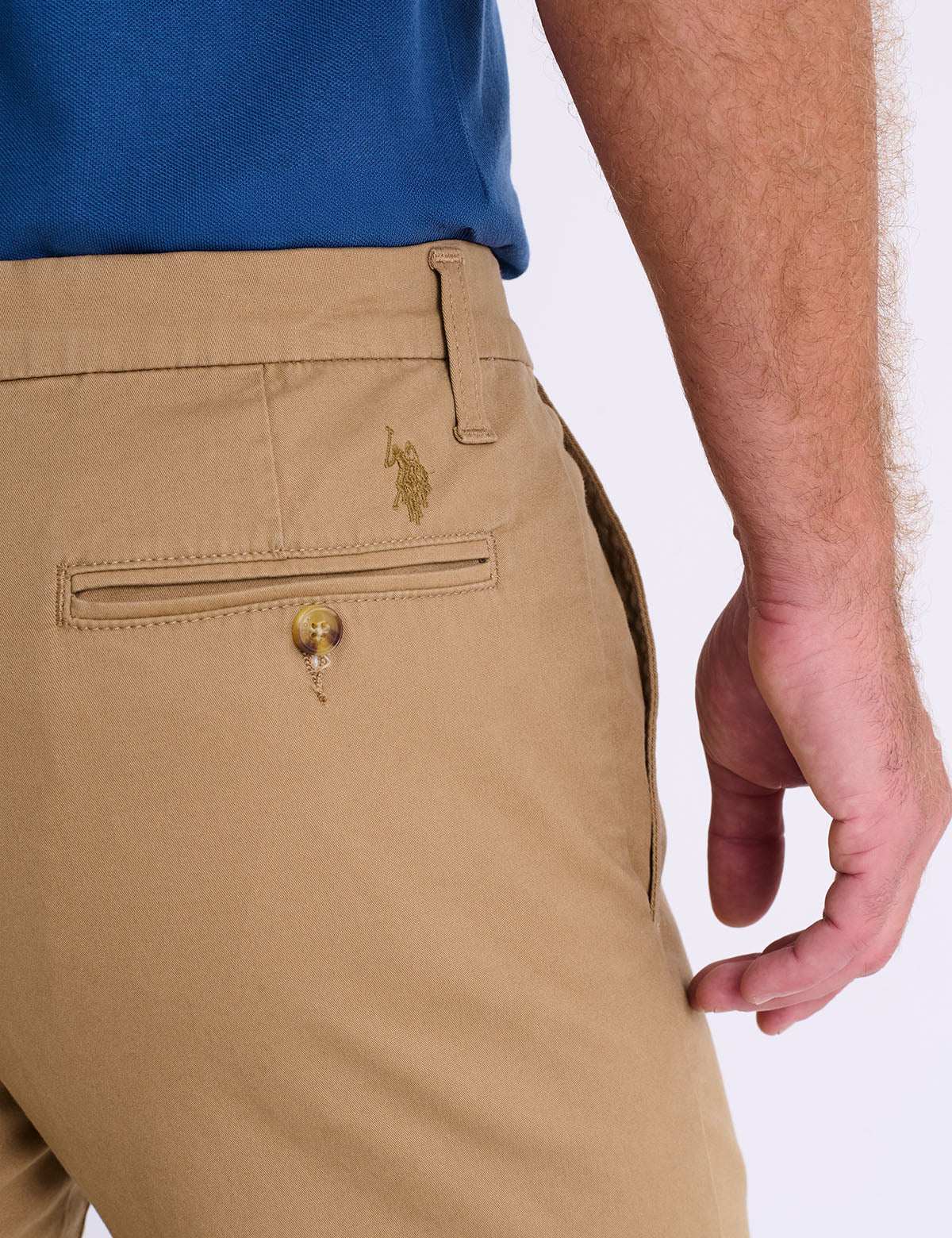 STRETCH TWILL SLIM STAIGHT CHINO PANTS - Image 3
