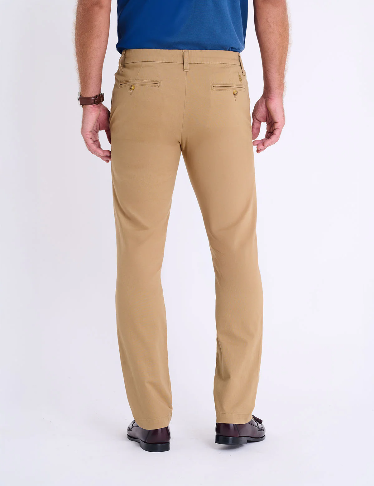 STRETCH TWILL SLIM STAIGHT CHINO PANTS - Image 4