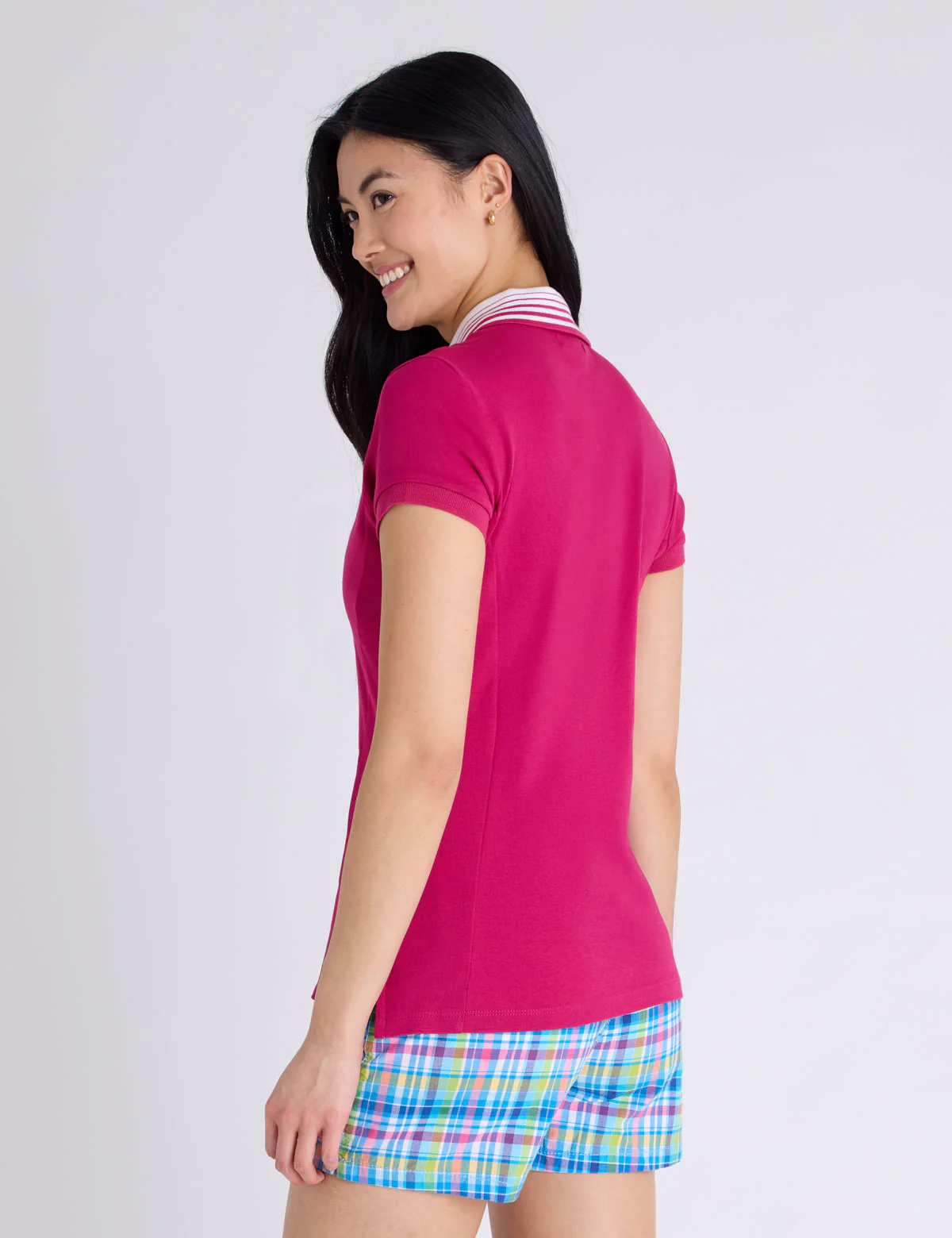 STRIPE COLLAR PIQUE POLO SHIRT - Image 4