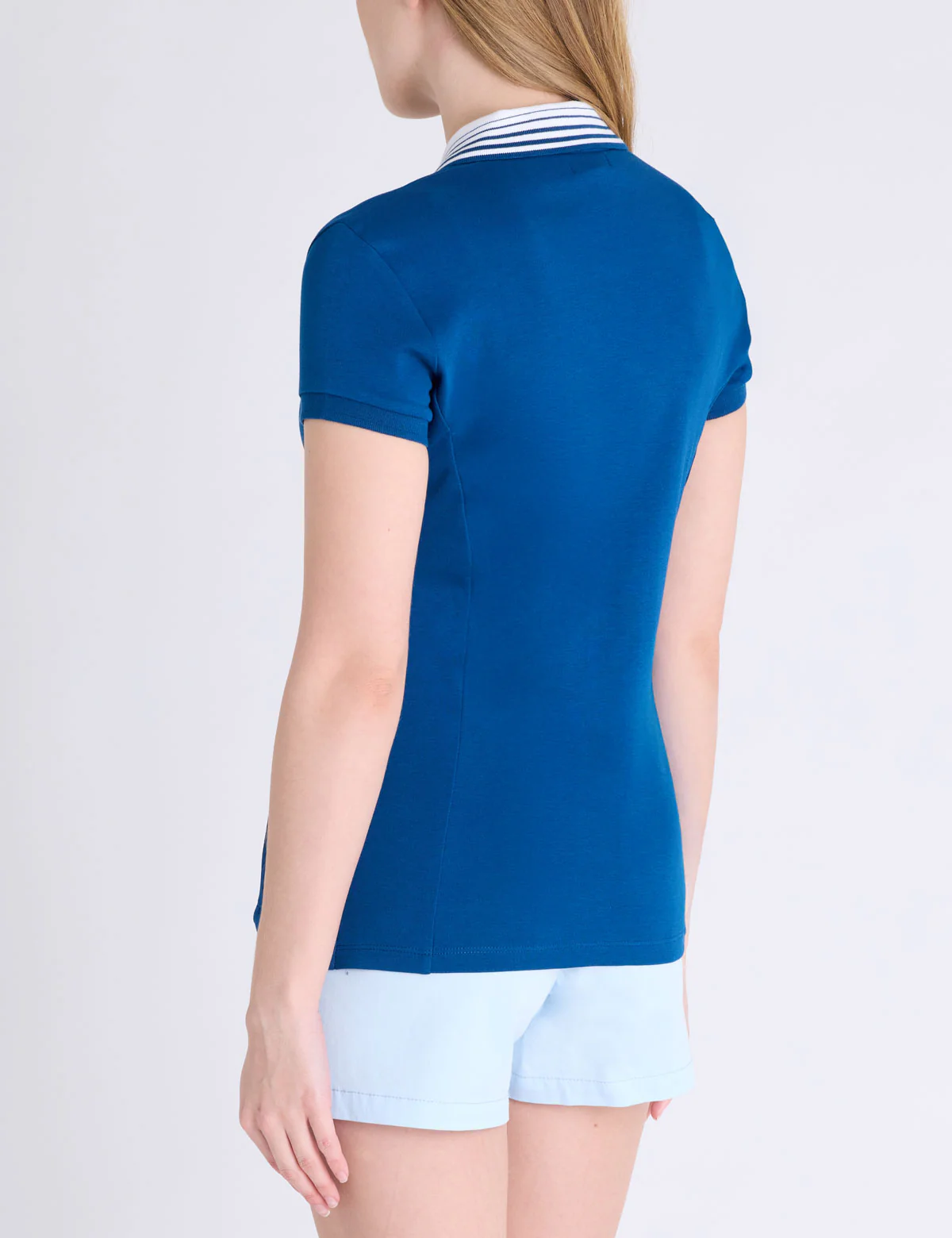 STRIPE COLLAR PIQUE POLO SHIRT - Image 9