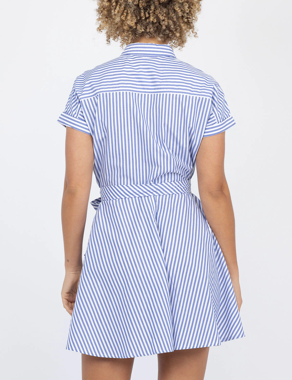 STRIPE DOLMAN SLEEVE DRESS - Image 4