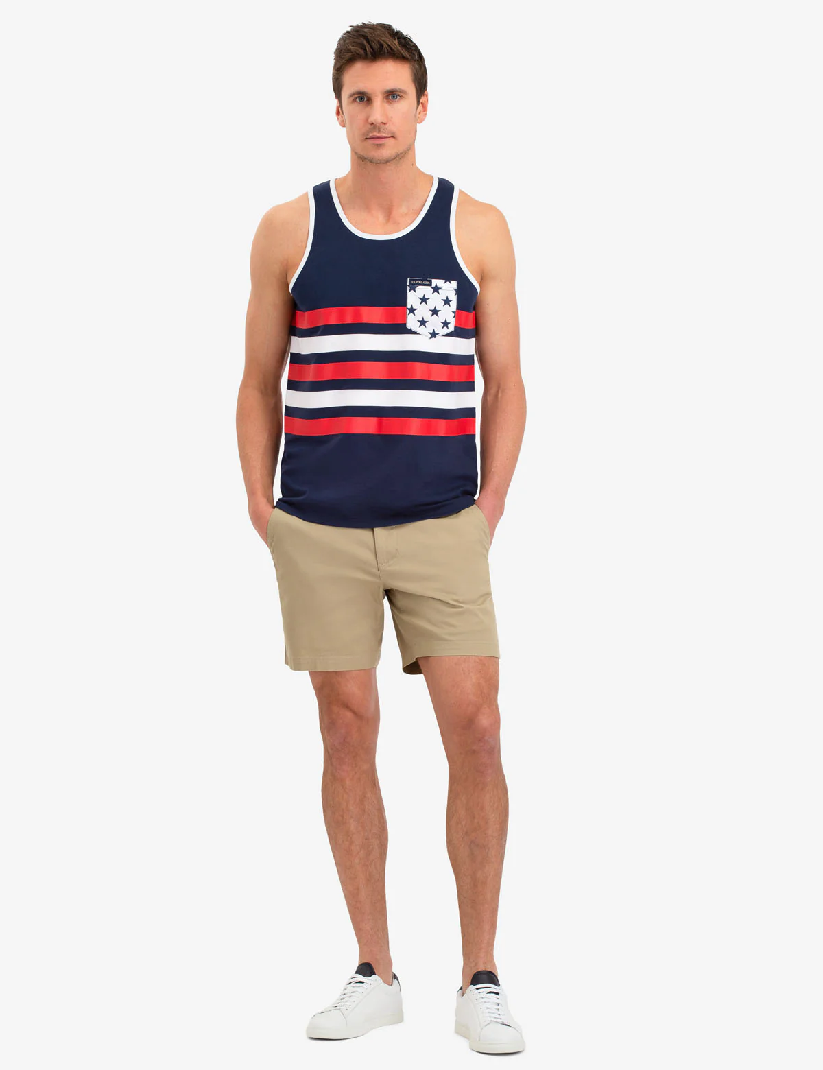 STRIPE PATCH POCKET TANK - Image 2