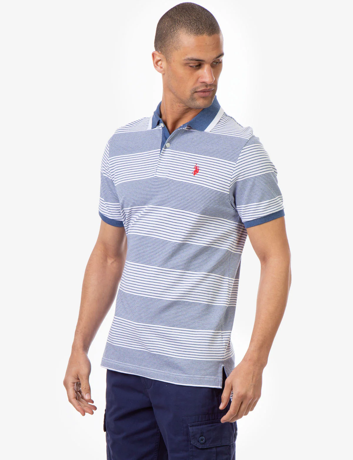 STRIPE PIQUE POLO SHIRT - Image 3