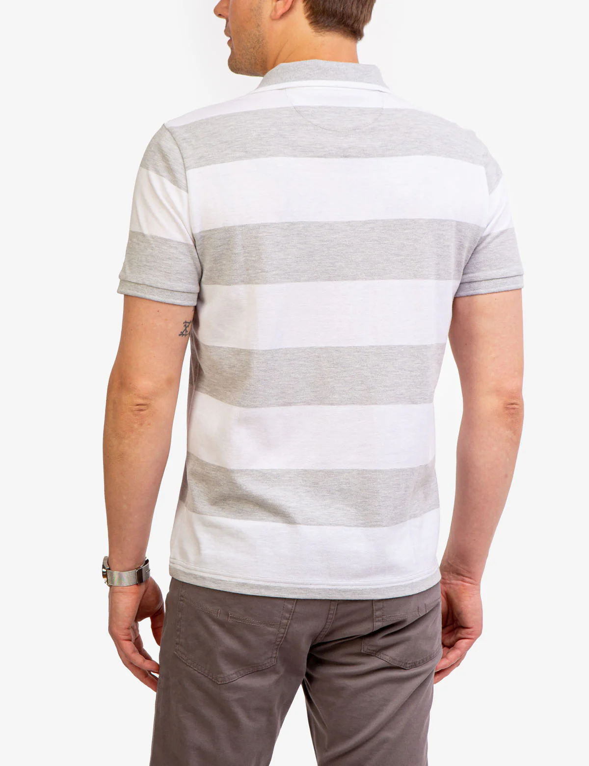 STRIPE PIQUE POLO SHIRT - Image 3