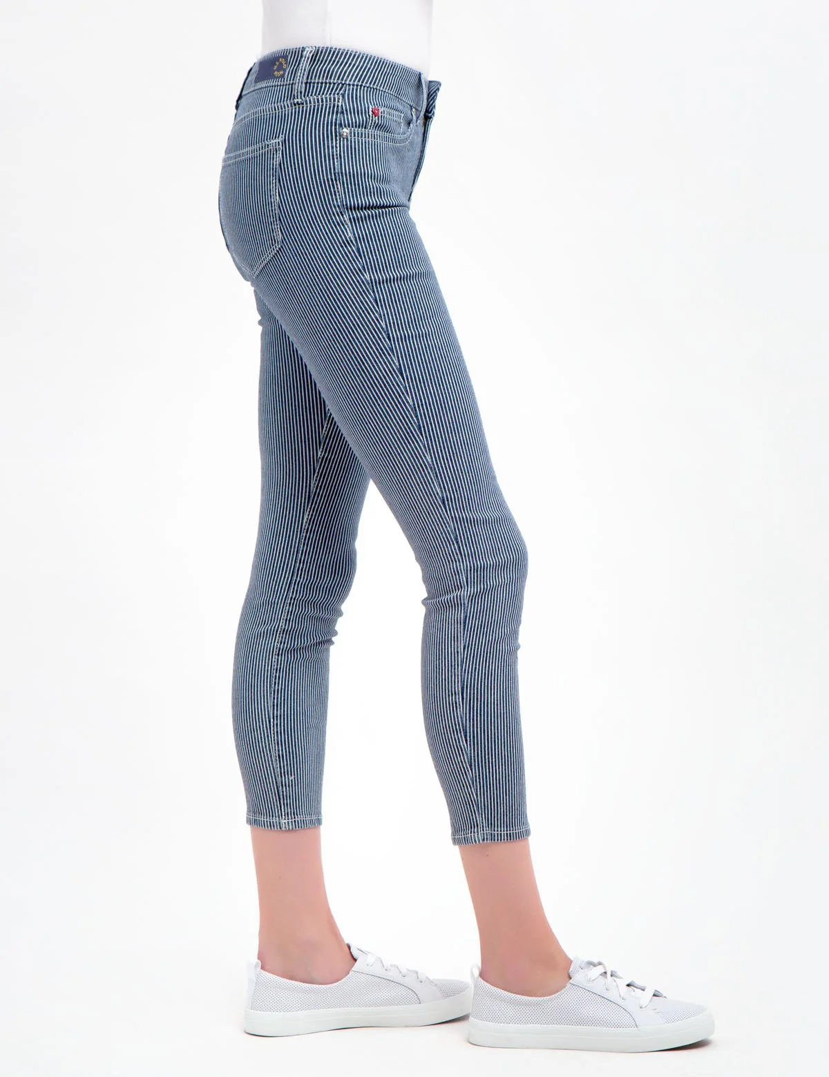 STRIPED SUPER SKINNY JEANS - Image 3