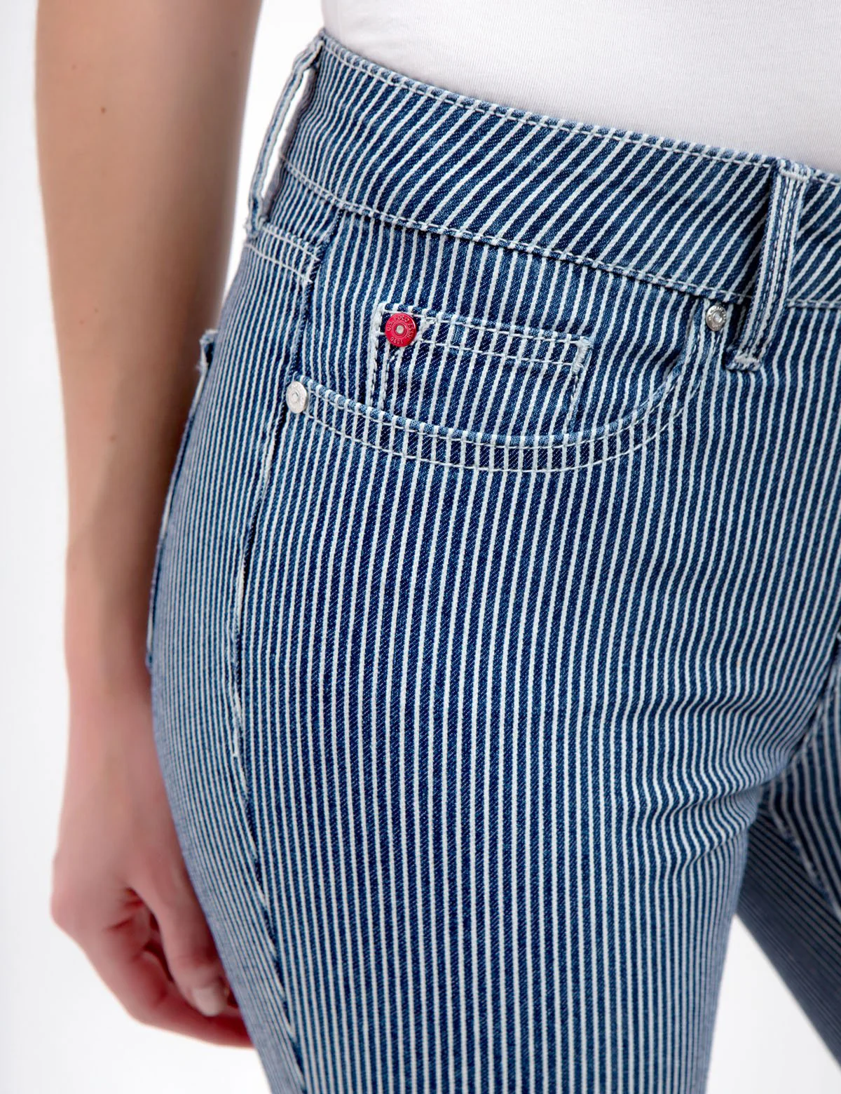 STRIPED SUPER SKINNY JEANS - Image 5