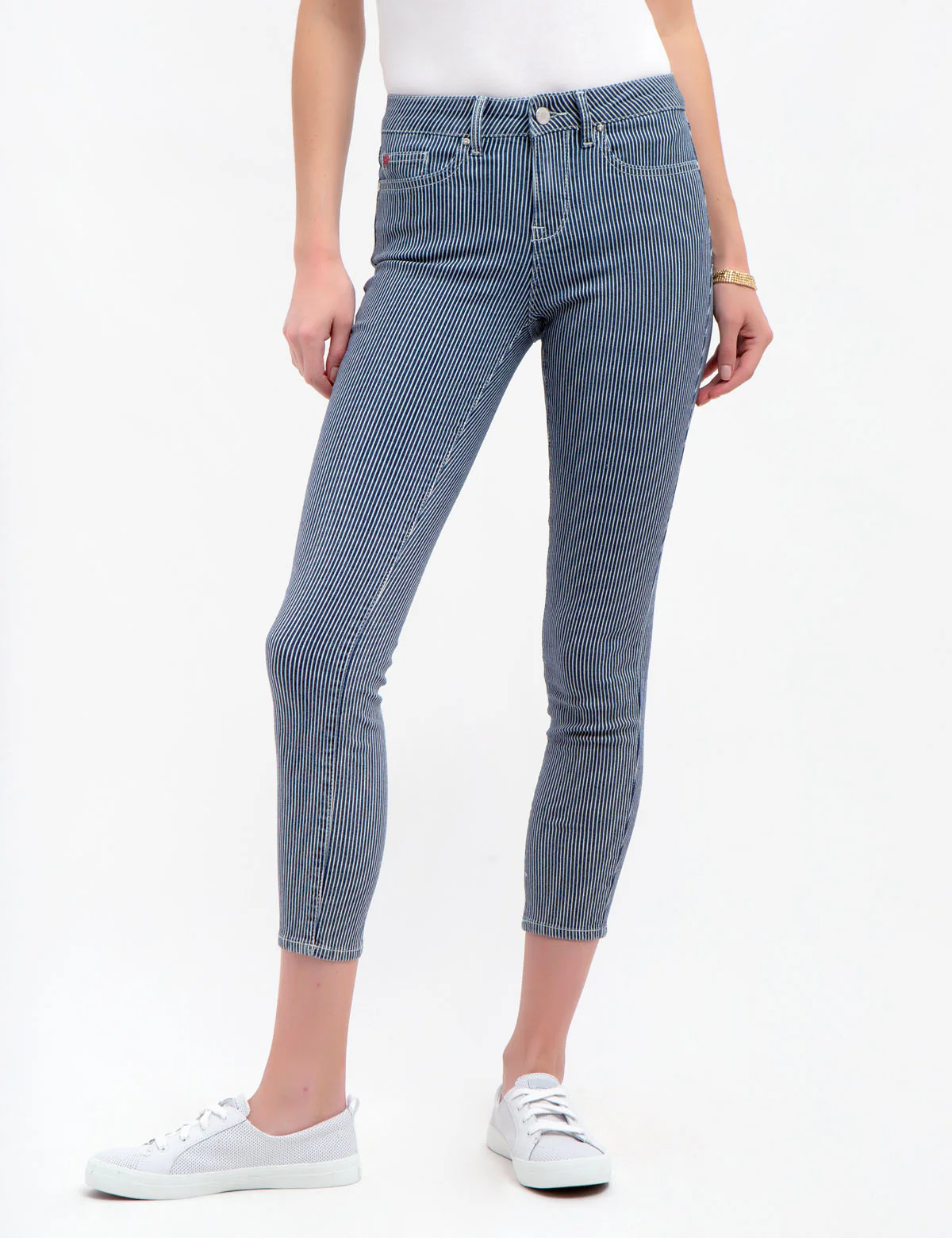 STRIPED SUPER SKINNY JEANS - Image 6