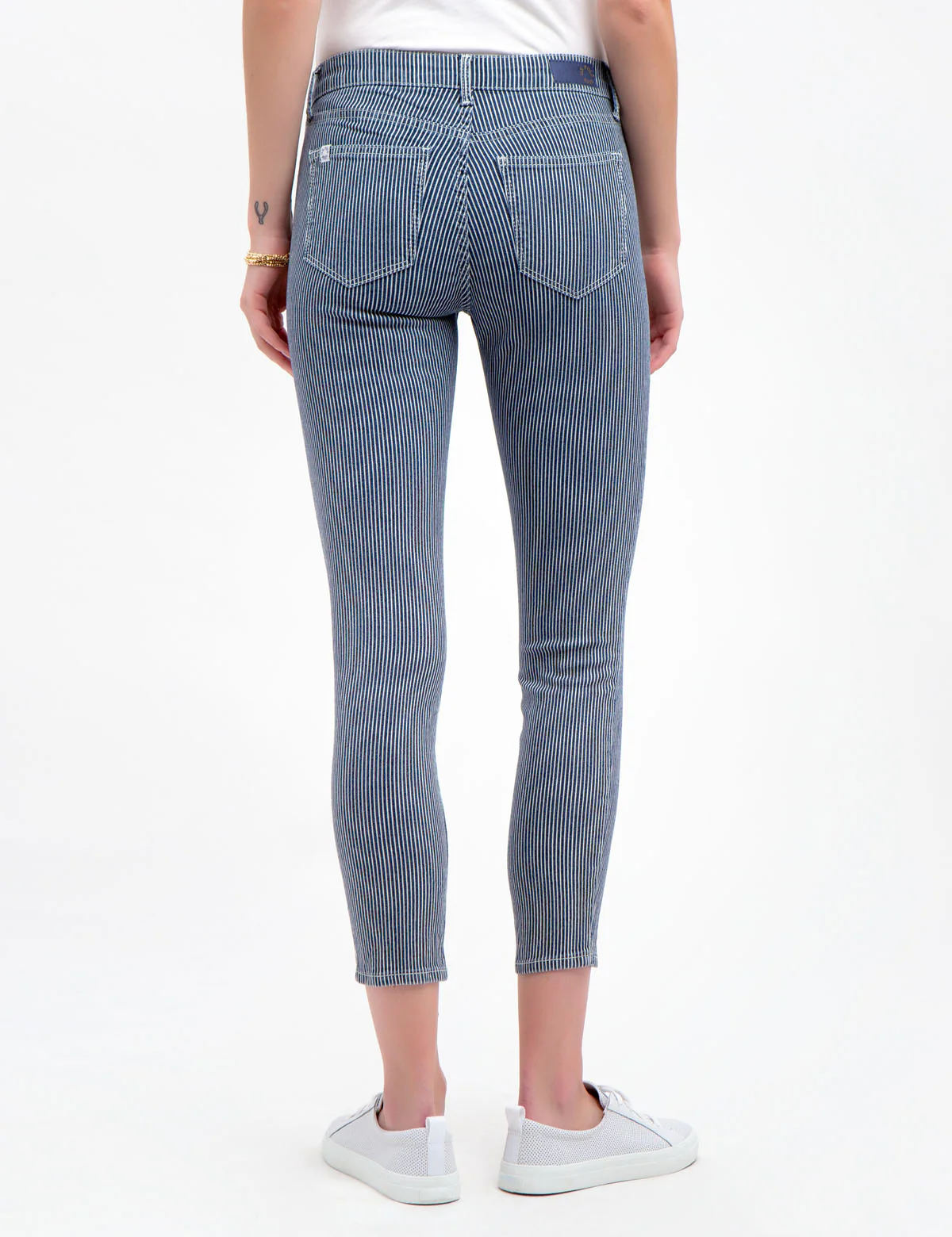STRIPED SUPER SKINNY JEANS - Image 9