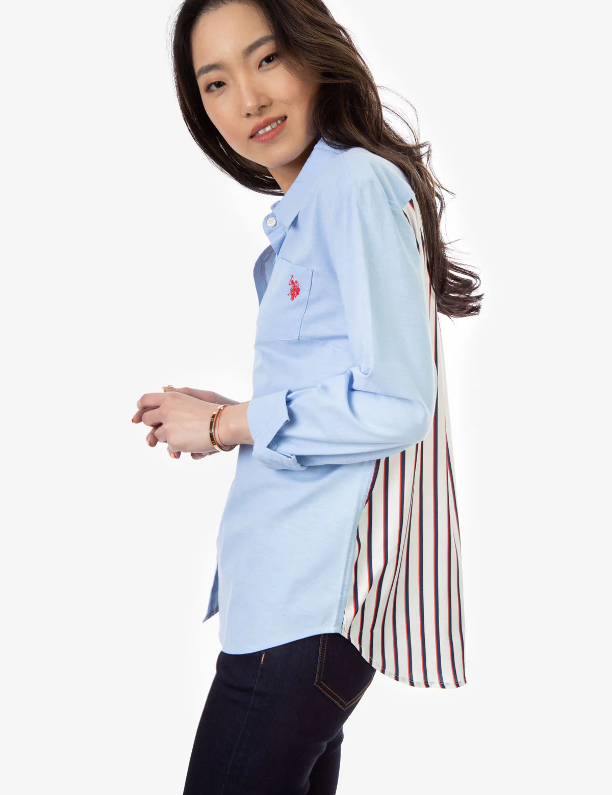 STRIPE BACK OXFORD SHIRT