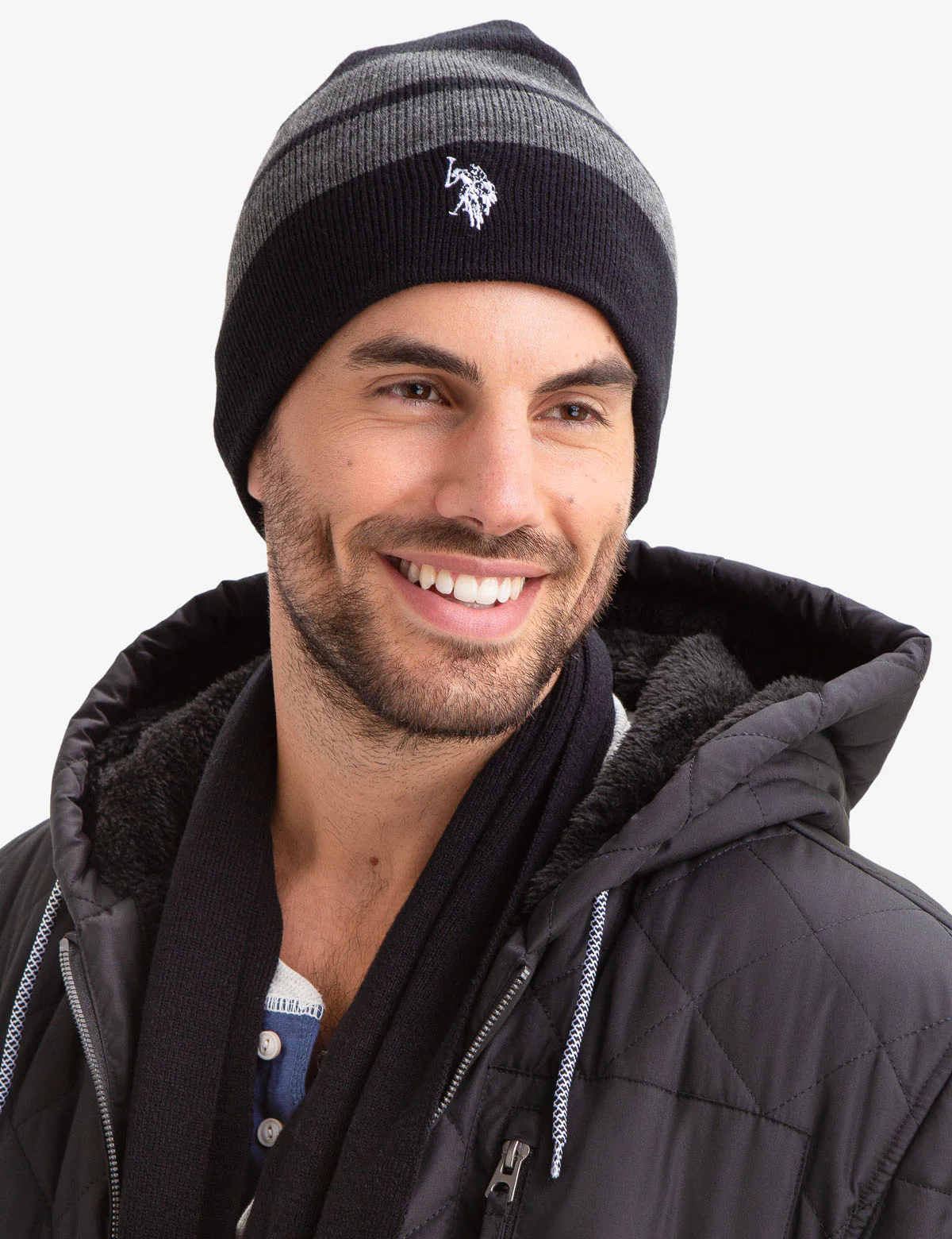 REVERSIBLE BEANIE AND SCARF SET - Image 3