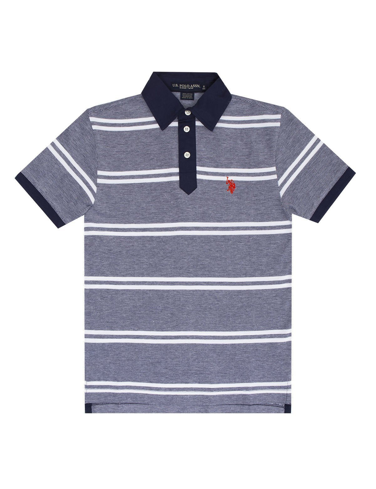Striped Birdseye Polo Shirt