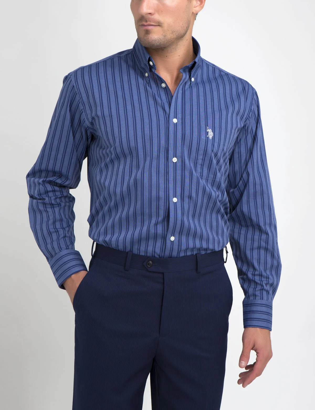 STRIPED DRESS SHIRT