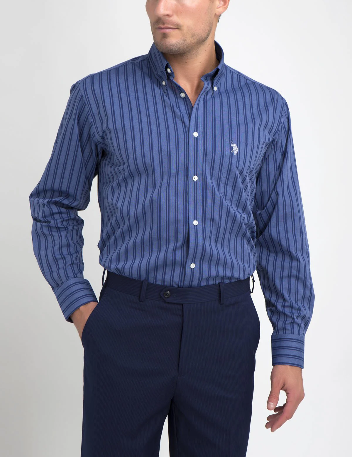 STRIPED DRESS SHIRT - Image 3