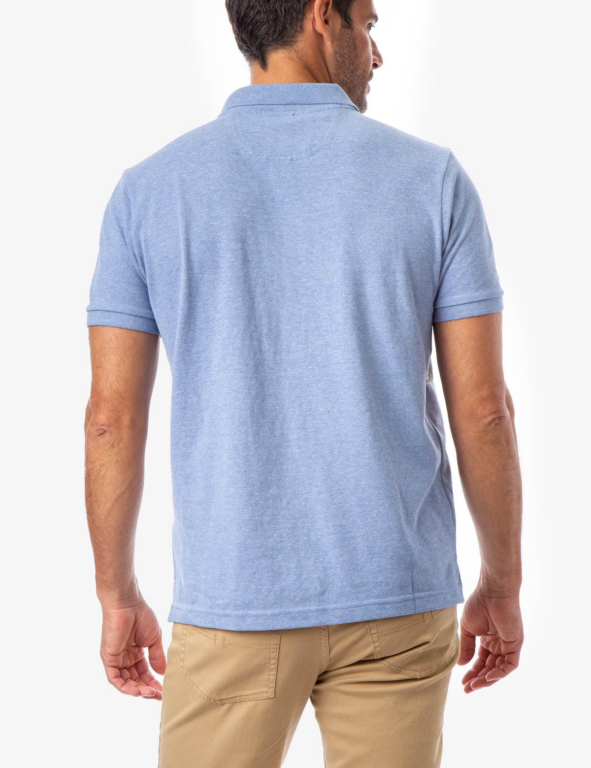 STRIPED EMBOSSED POLO SHIRT - Image 10