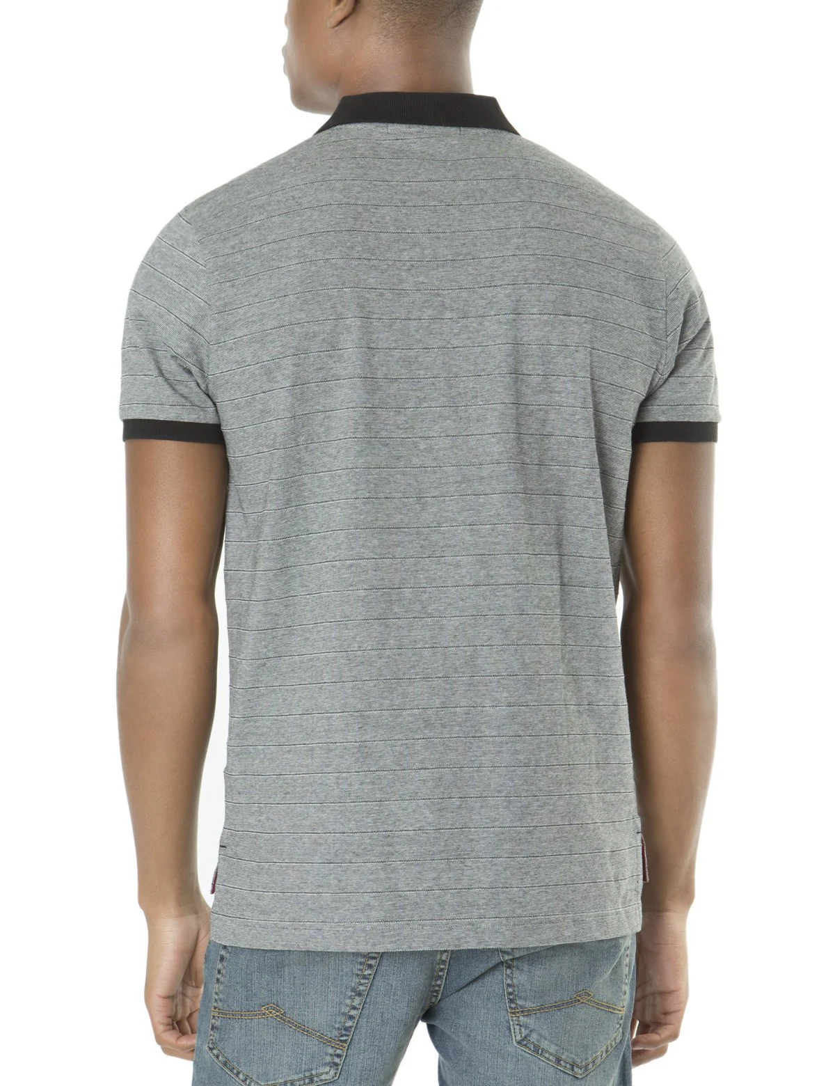STRIPED JACQUARD POLO SHIRT - Image 4