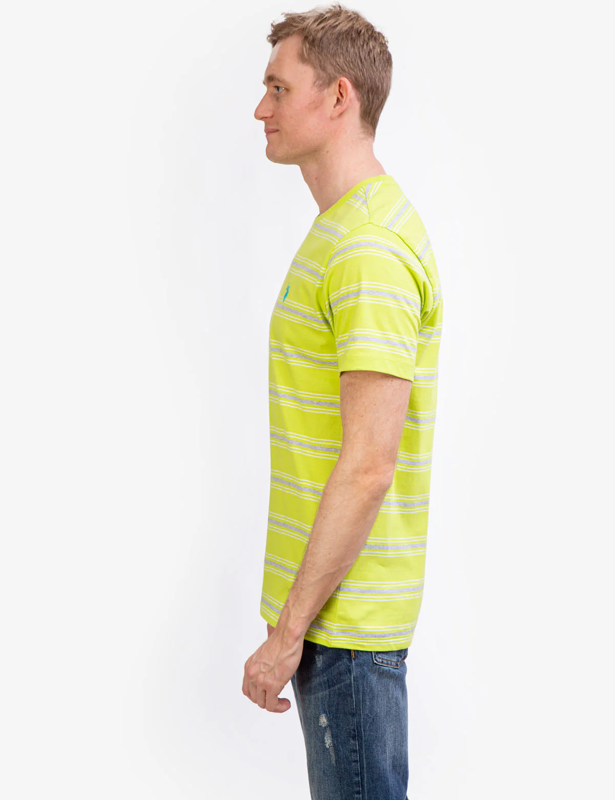 STRIPED JERSEY CREW NECK T-SHIRT - Image 3