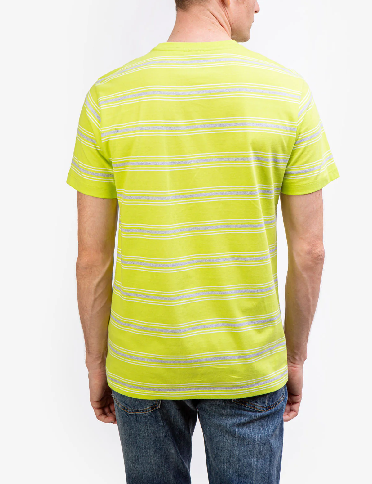 STRIPED JERSEY CREW NECK T-SHIRT - Image 4