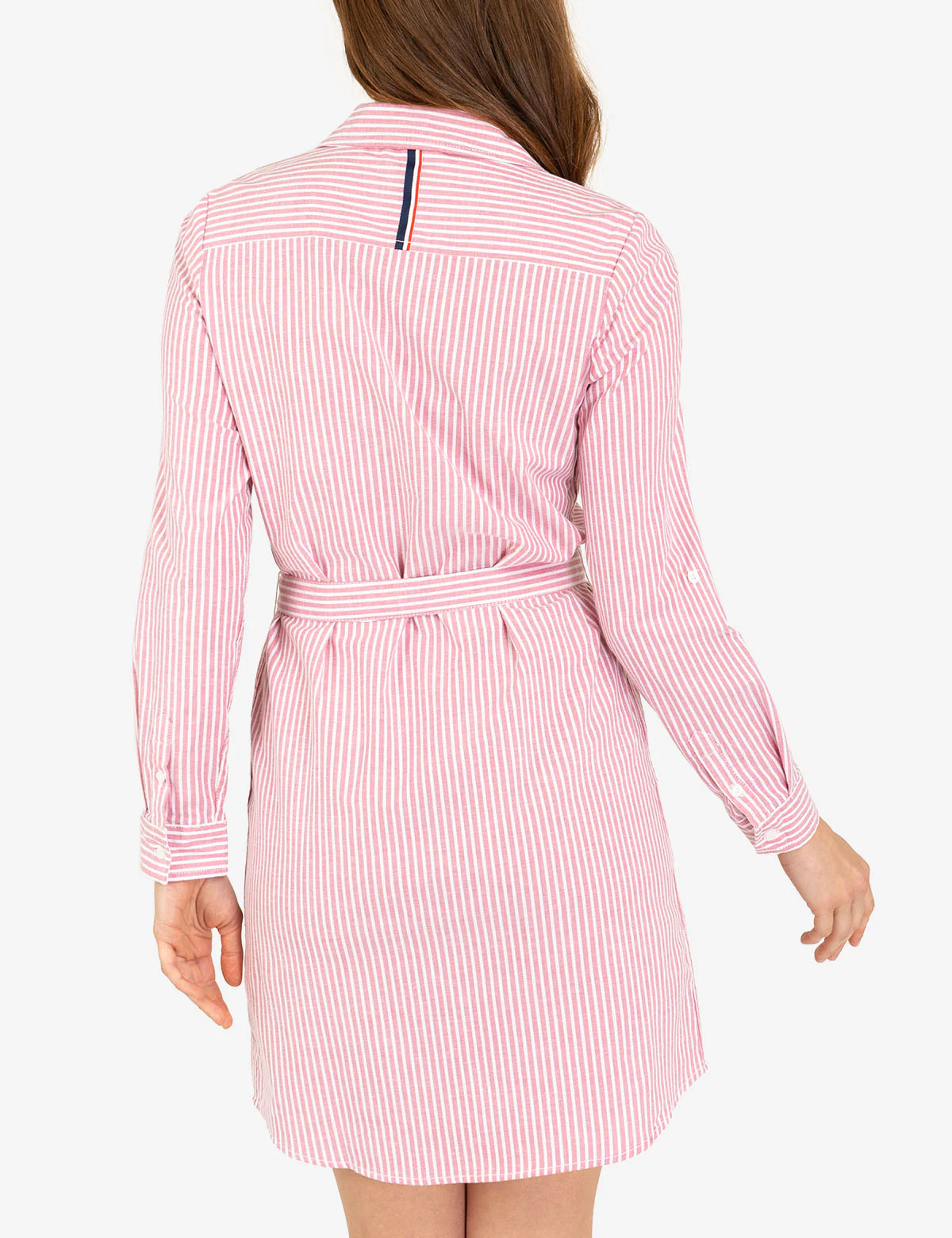 STRIPED MULTI-COLORED LOGO OXFORD DRESS - Image 4