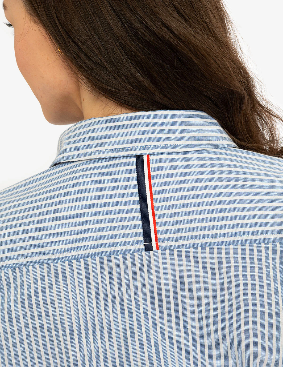STRIPED MULTI-COLORED LOGO OXFORD DRESS - Image 4