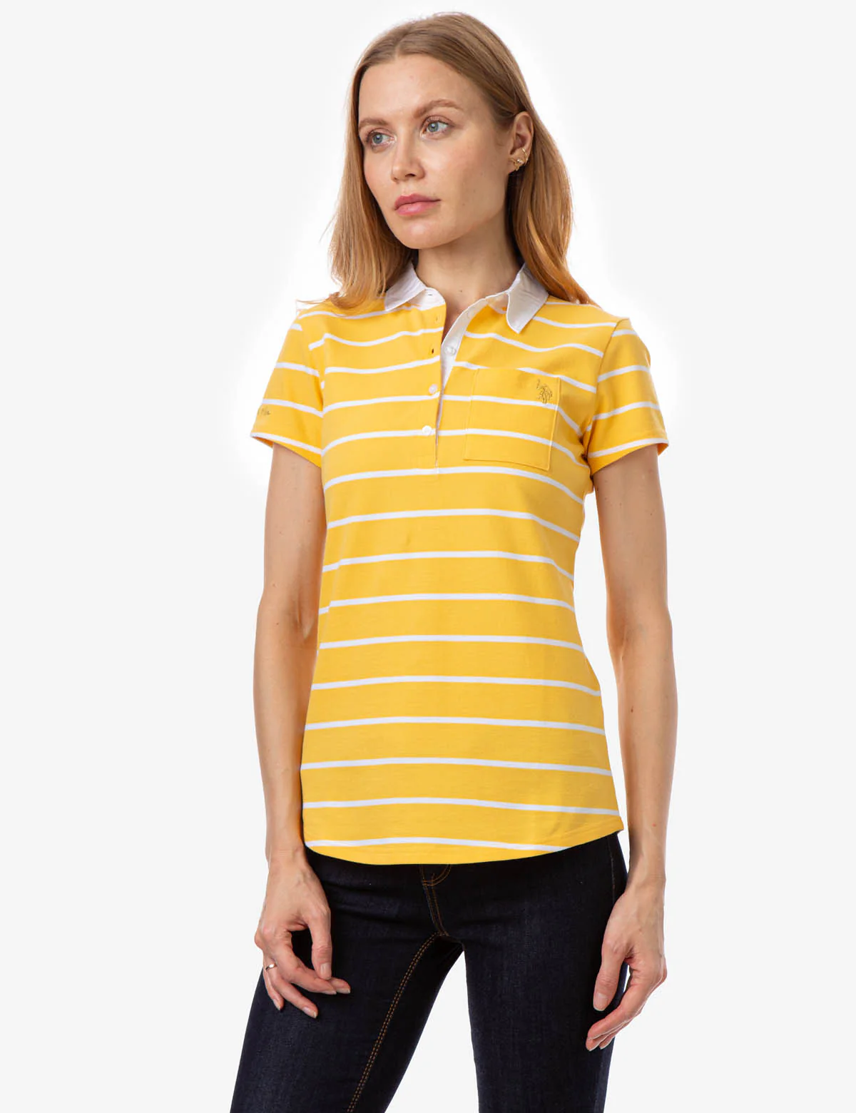 STRIPED POCKET POLO SHIRT