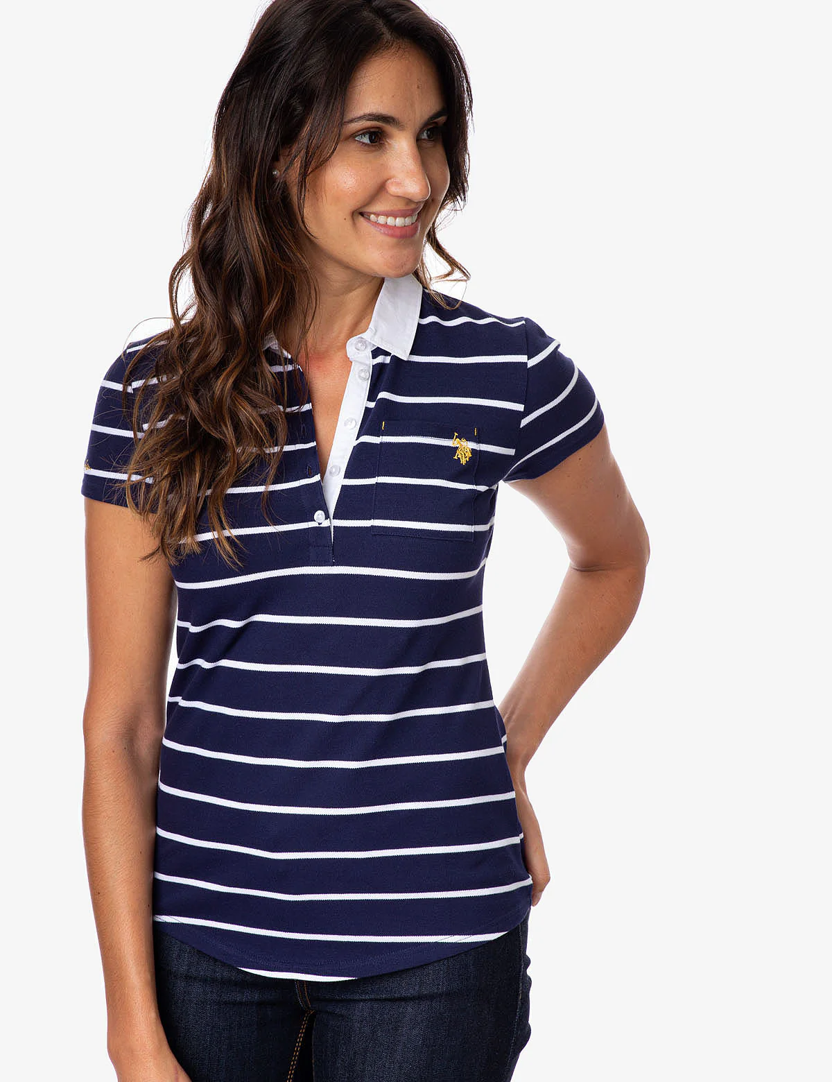 STRIPED POCKET POLO SHIRT - Image 8