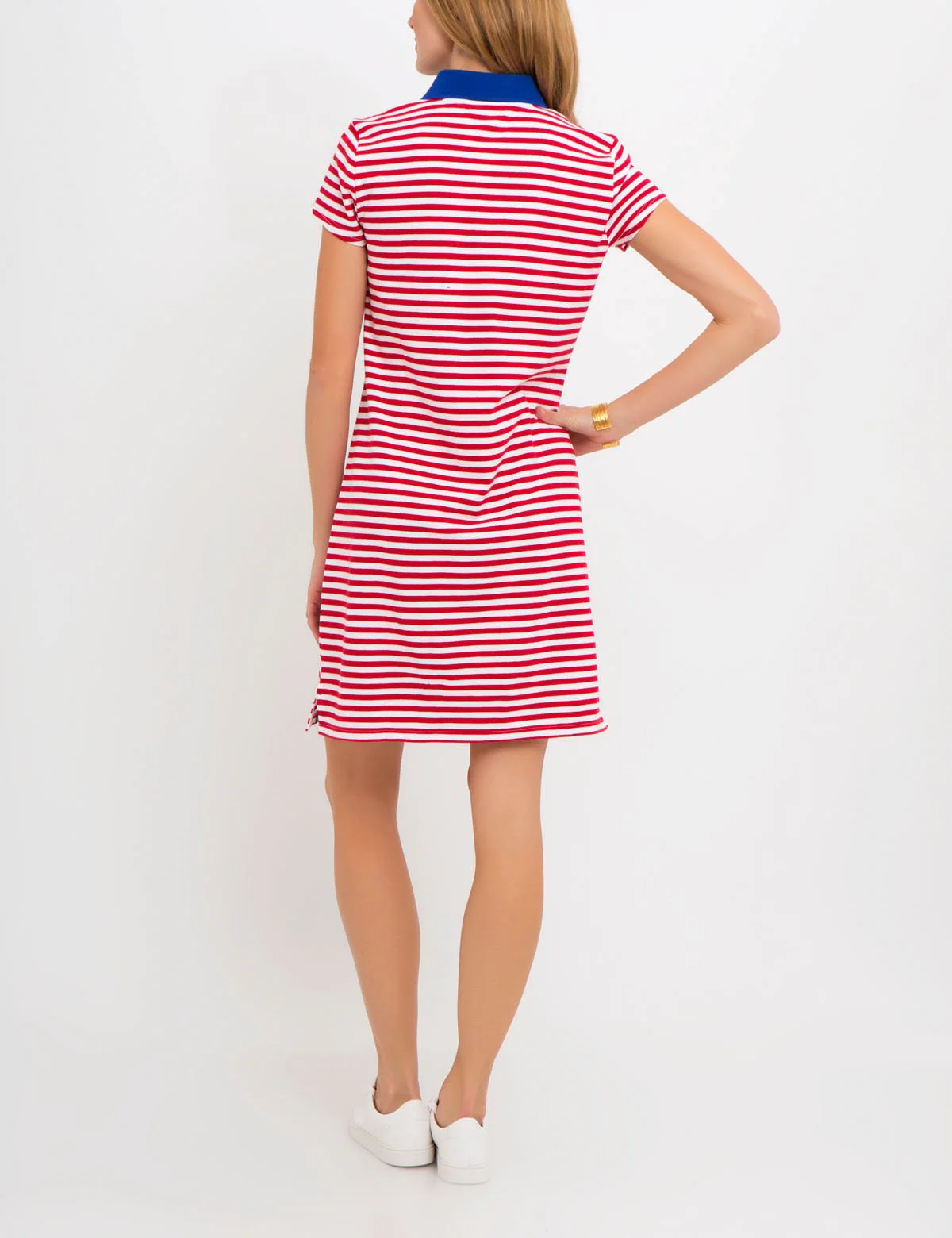 STRIPED POLO DRESS - Image 4