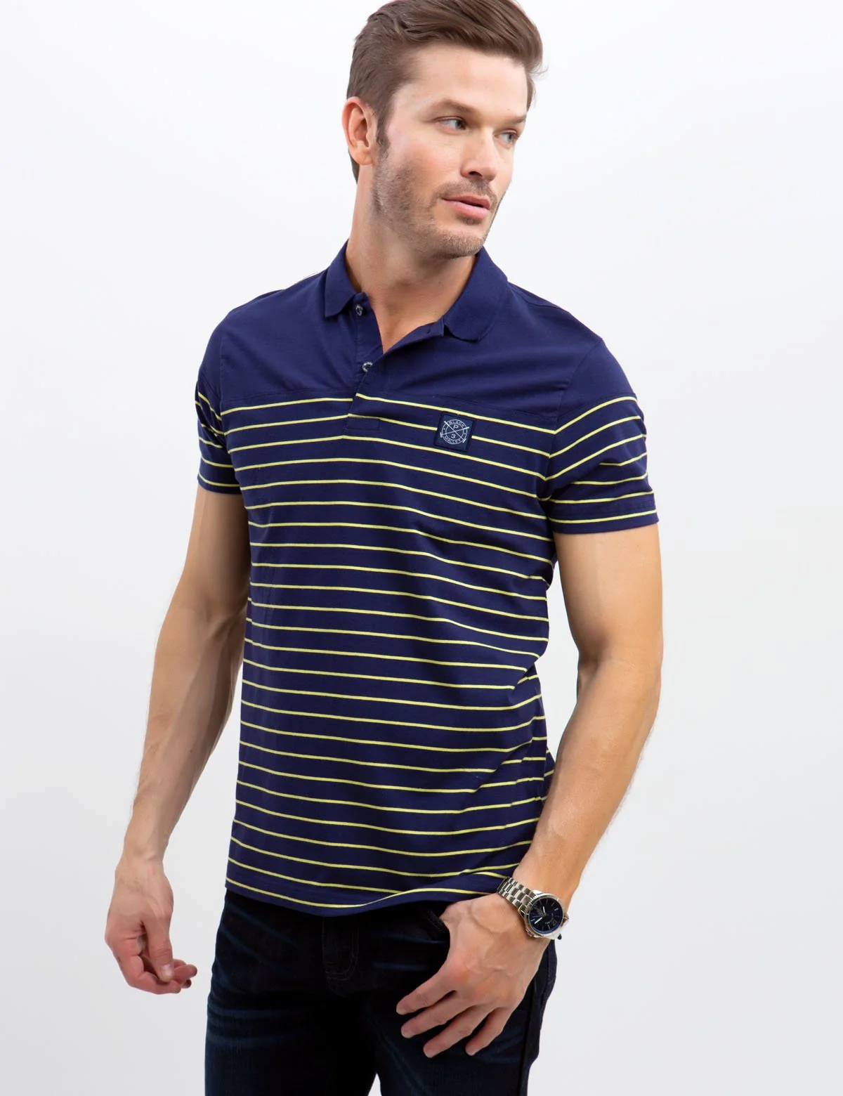 SLIM FIT STRETCH JERSEY POLO SHIRT - Image 6