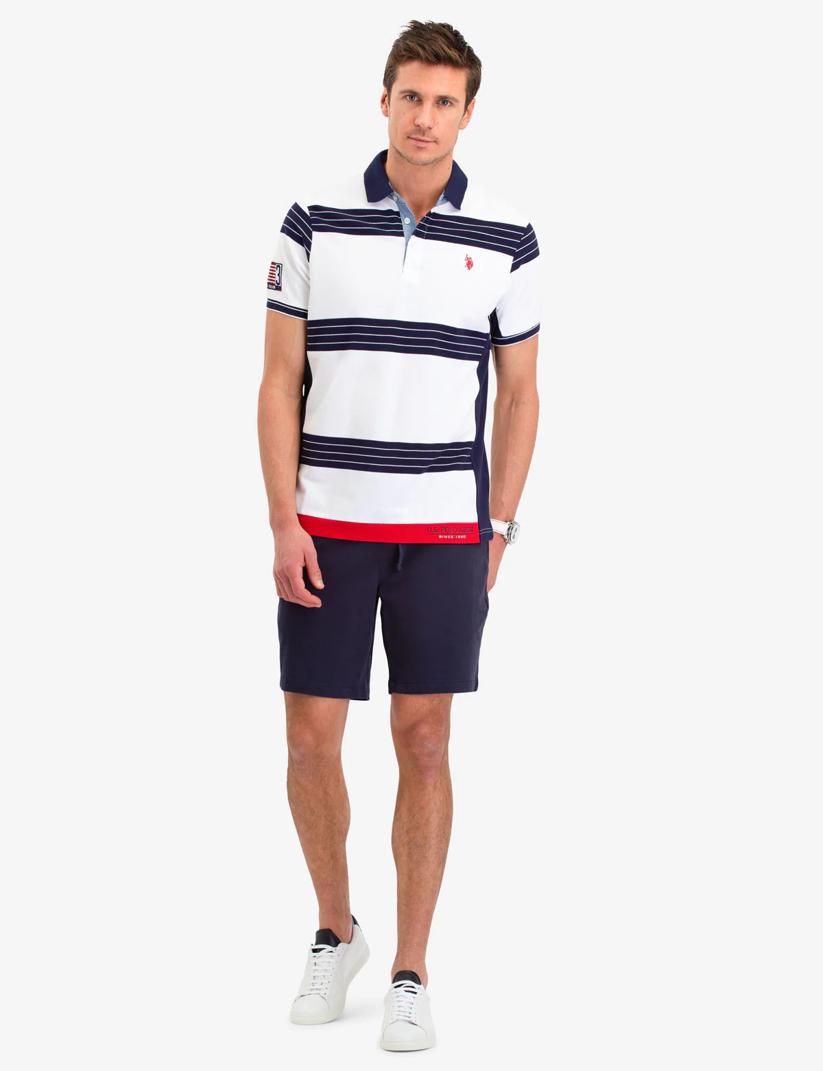 STRIPED PIQUE POLO SHIRT - Image 2
