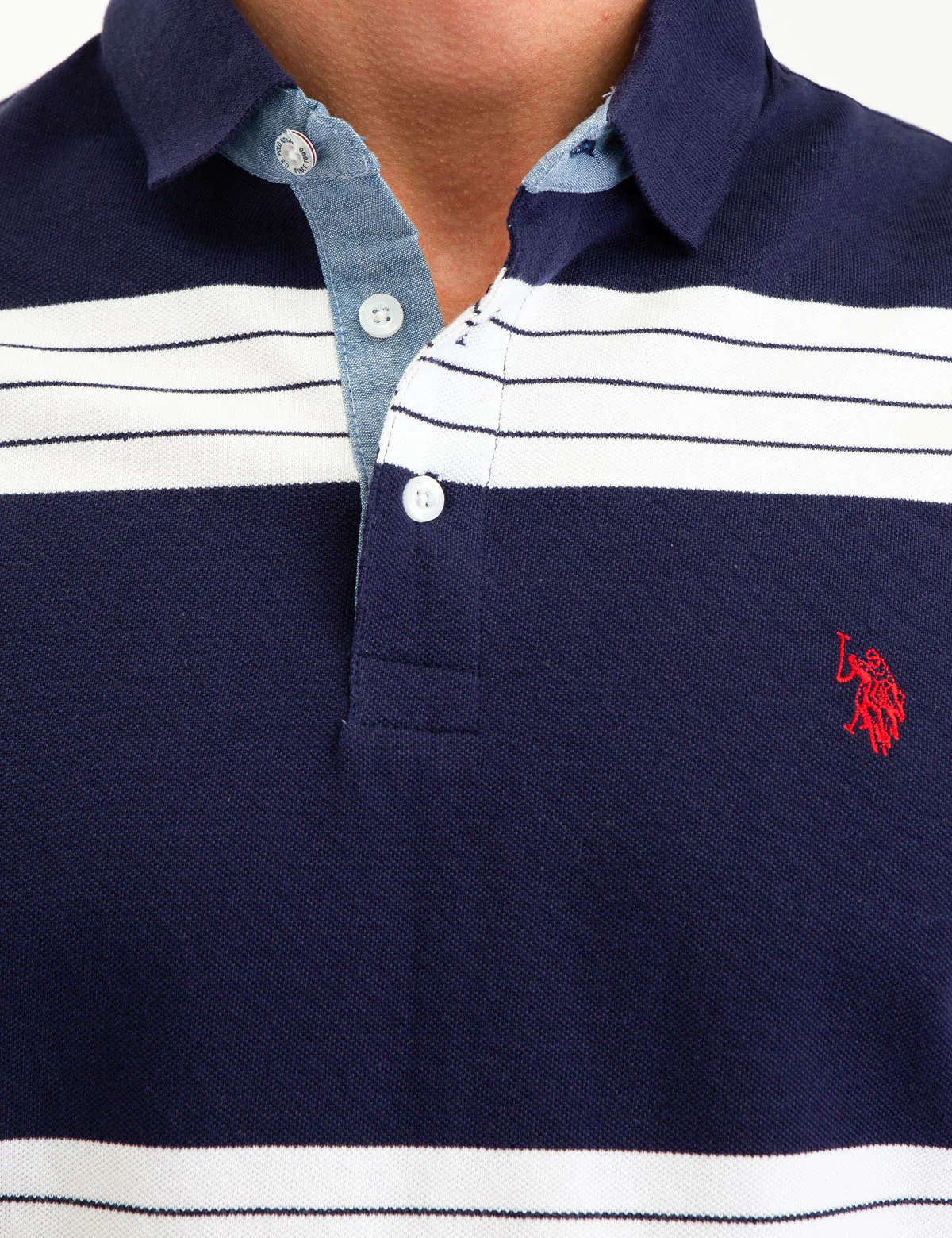 STRIPED PIQUE POLO SHIRT - Image 9