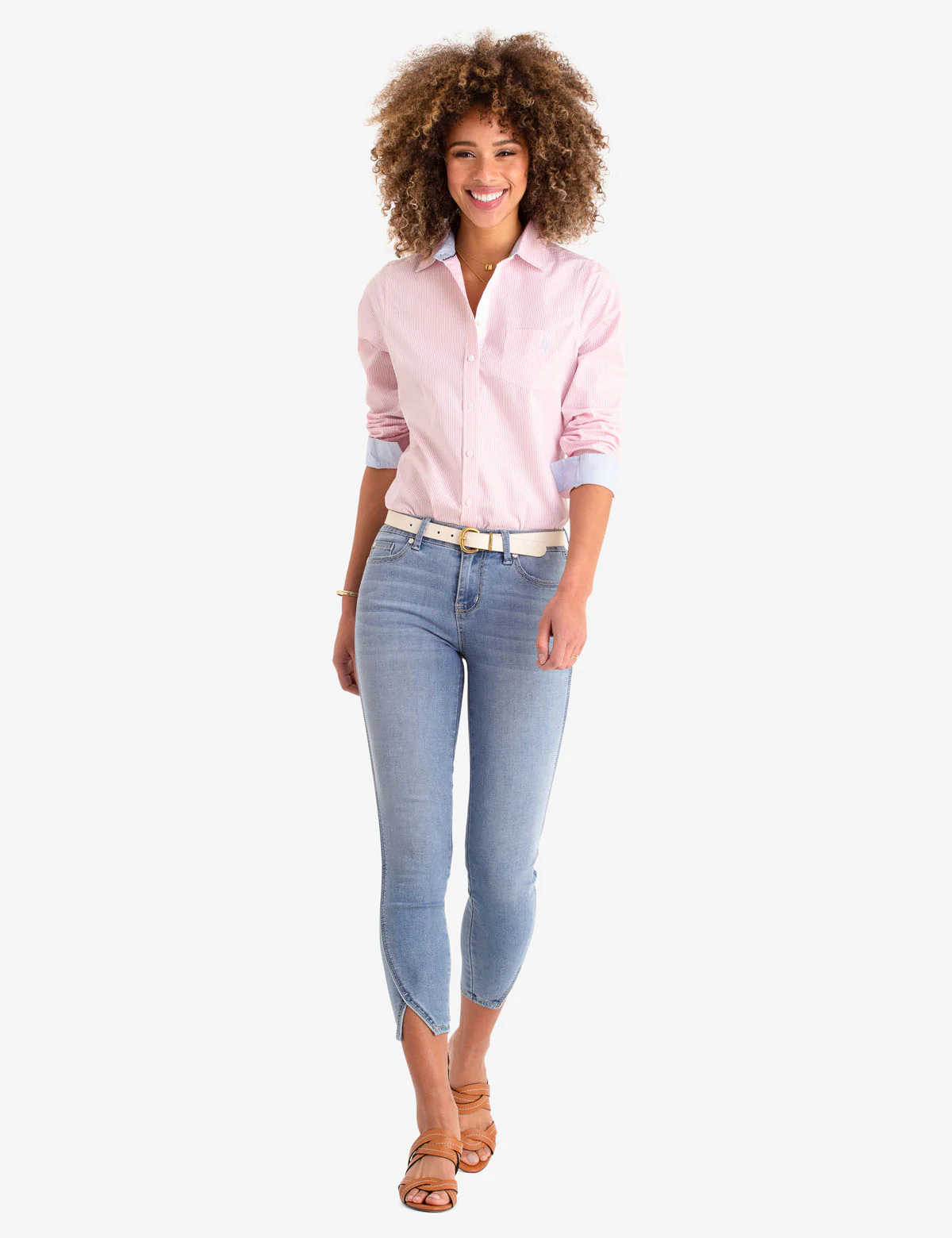 STRIPED POPLIN LONG SLEEVE SHIRT - Image 6