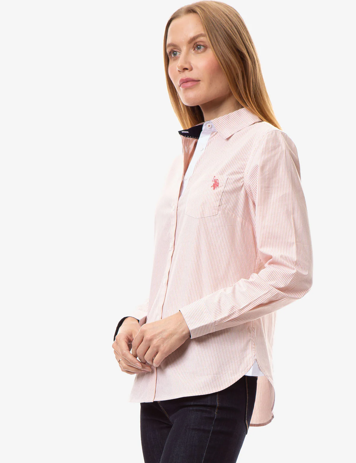 STRIPED POPLIN LONG SLEEVE SHIRT - Image 12