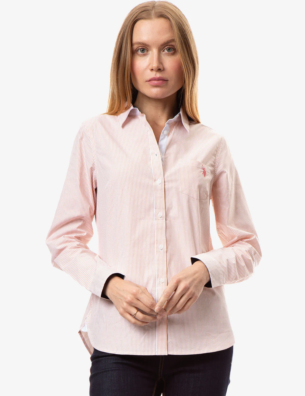 STRIPED POPLIN LONG SLEEVE SHIRT - Image 14