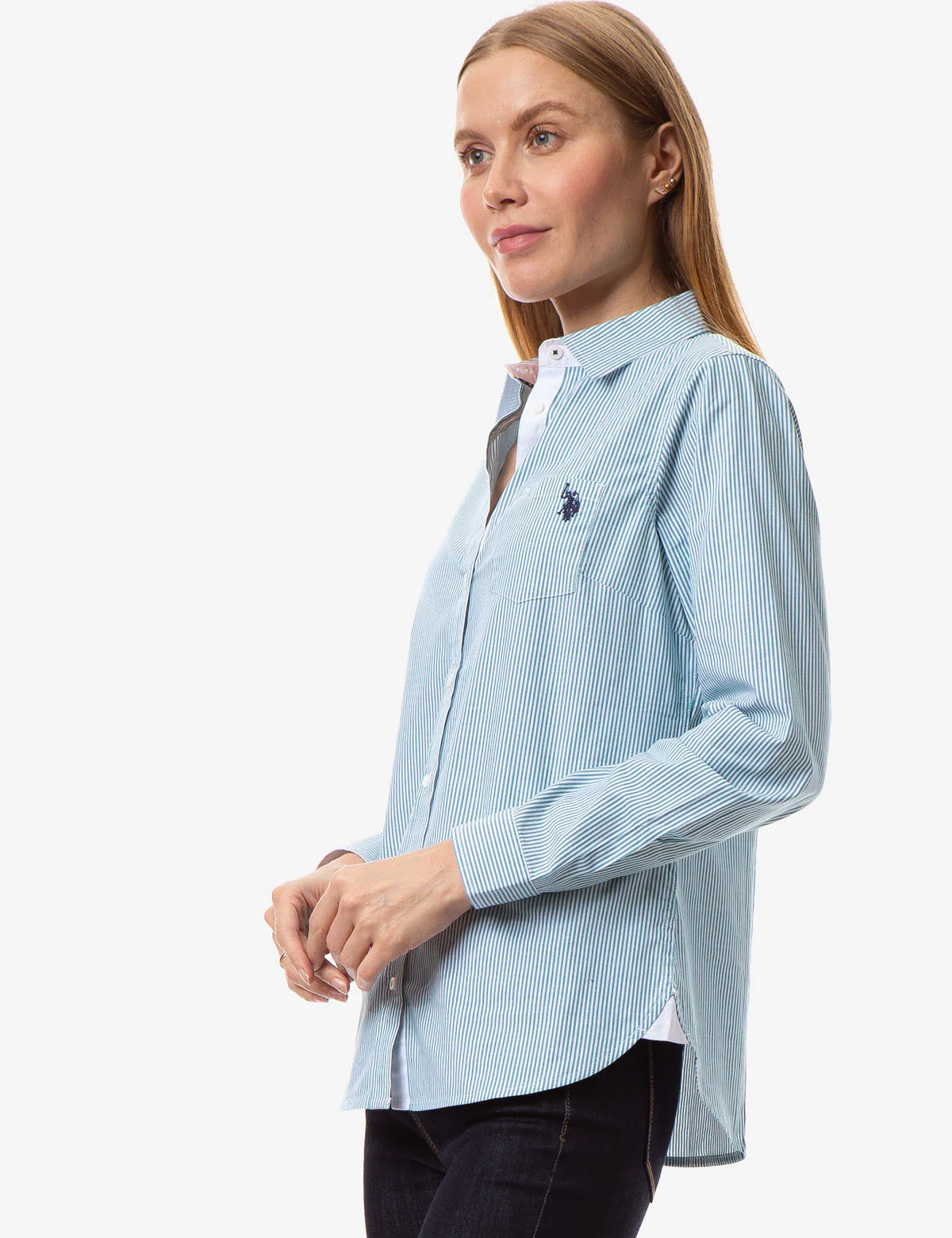 STRIPED POPLIN LONG SLEEVE SHIRT - Image 18