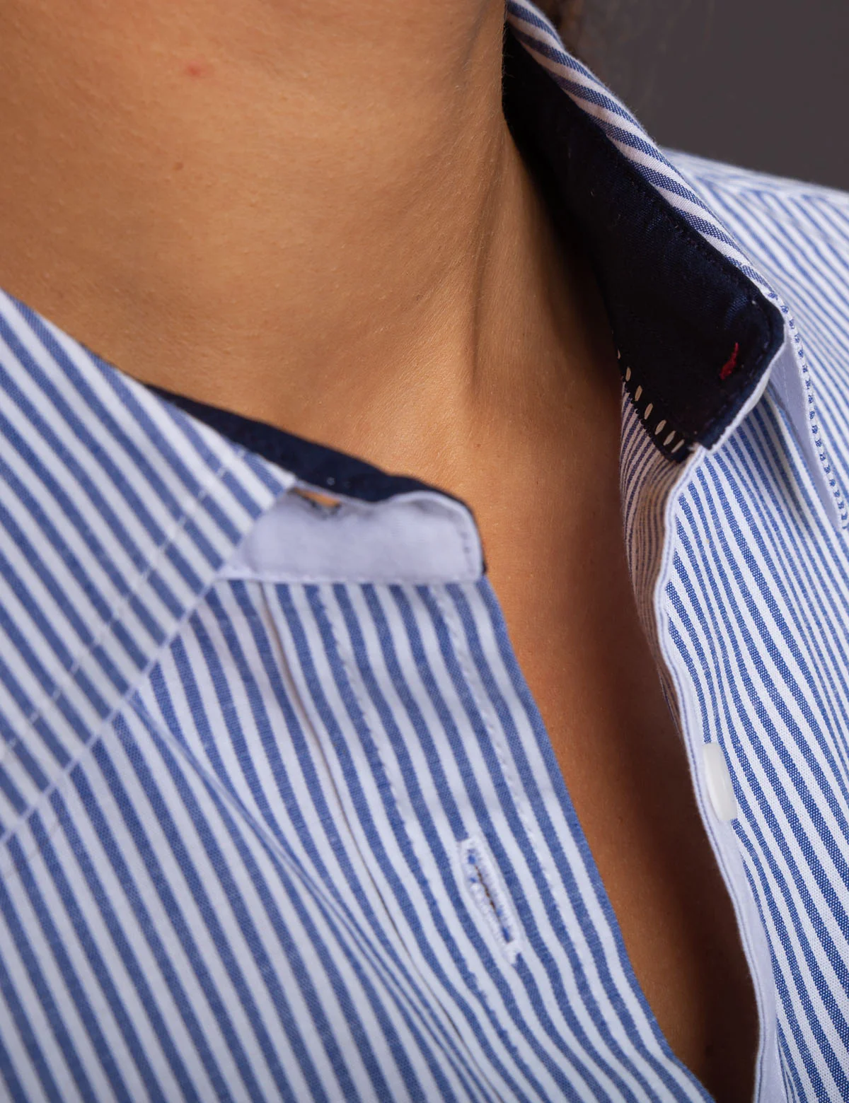 STRIPED POPLIN LONG SLEEVE SHIRT - Image 5