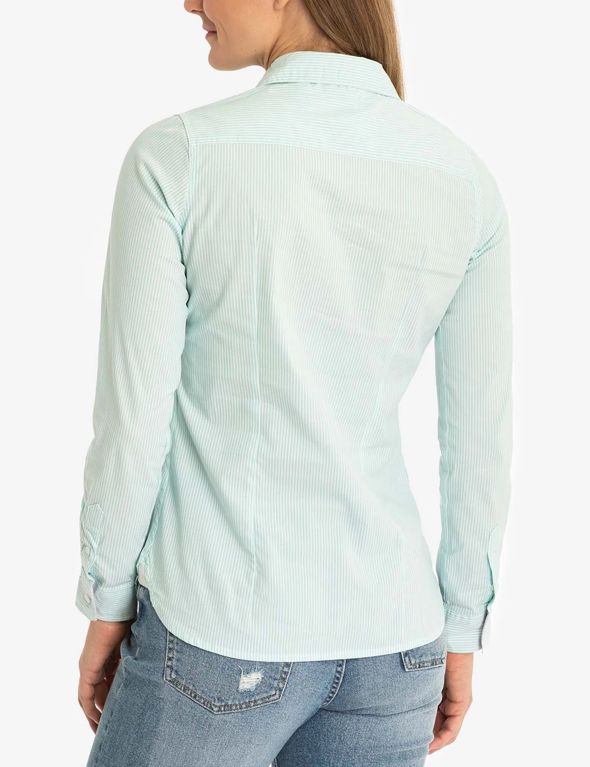 STRIPED POPLIN LONG SLEEVE SHIRT - Image 21