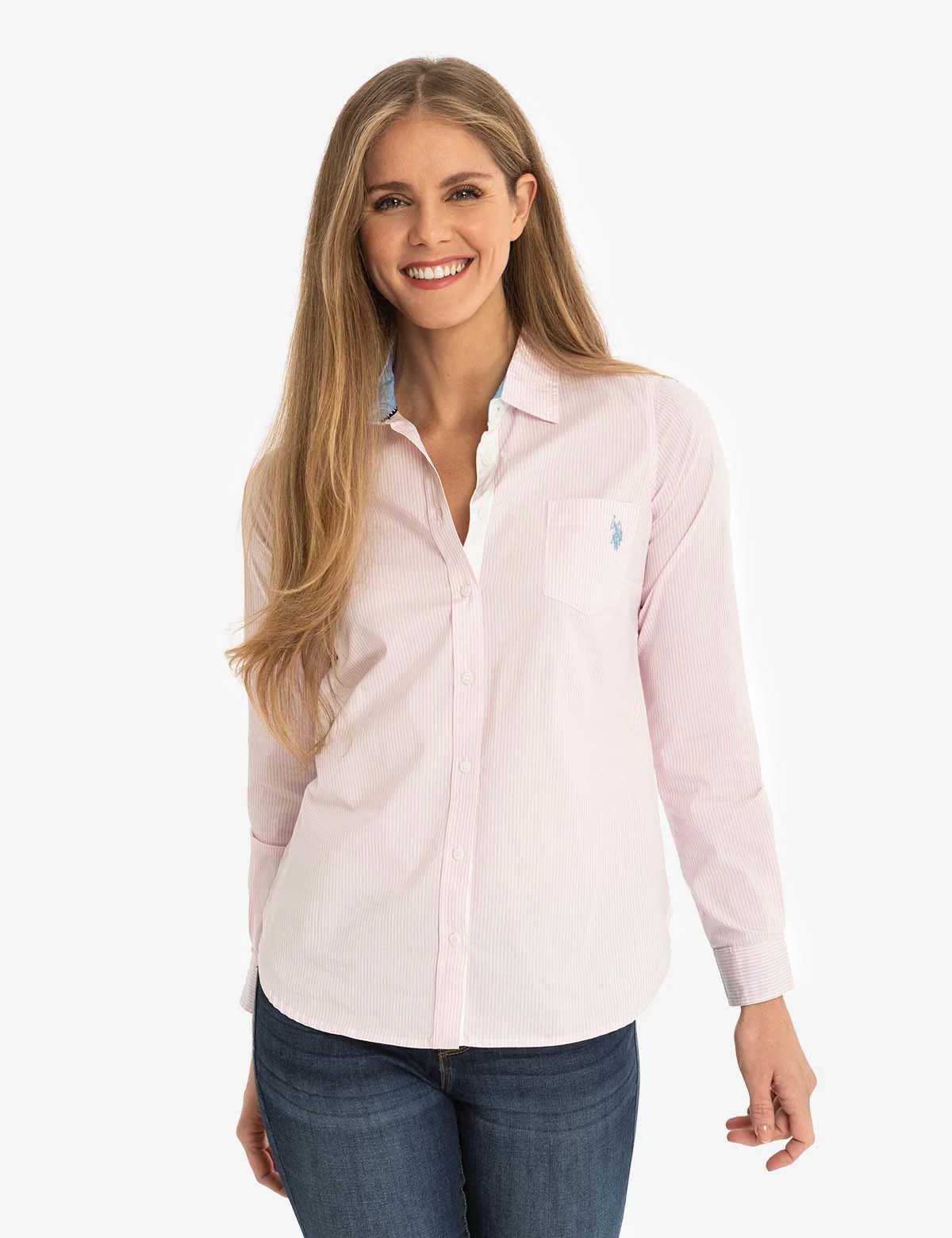 STRIPED POPLIN LONG SLEEVE SHIRT - Image 6